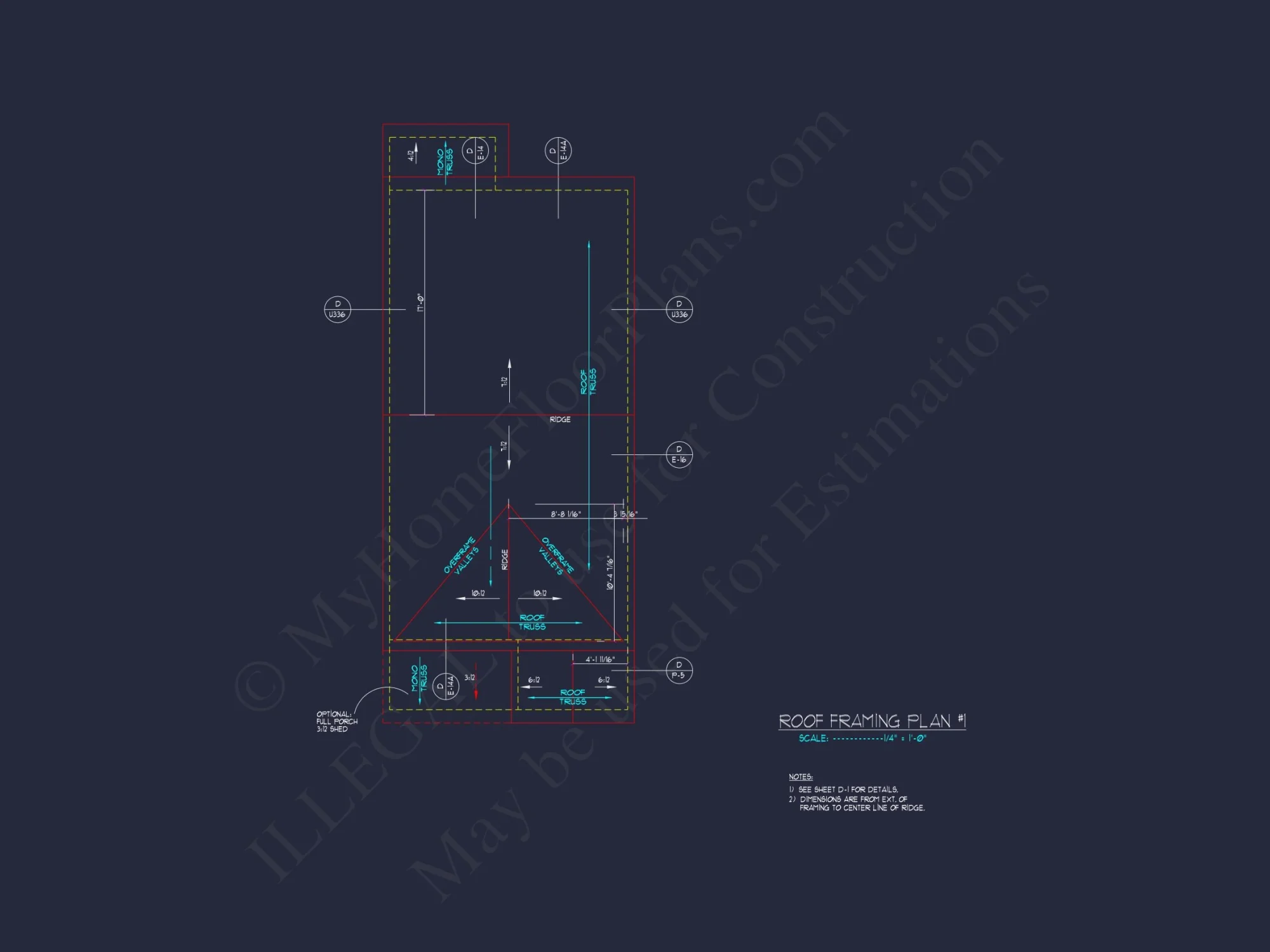 Classic 2-Bedroom house Plan with Detailed Floor Blueprint Designs