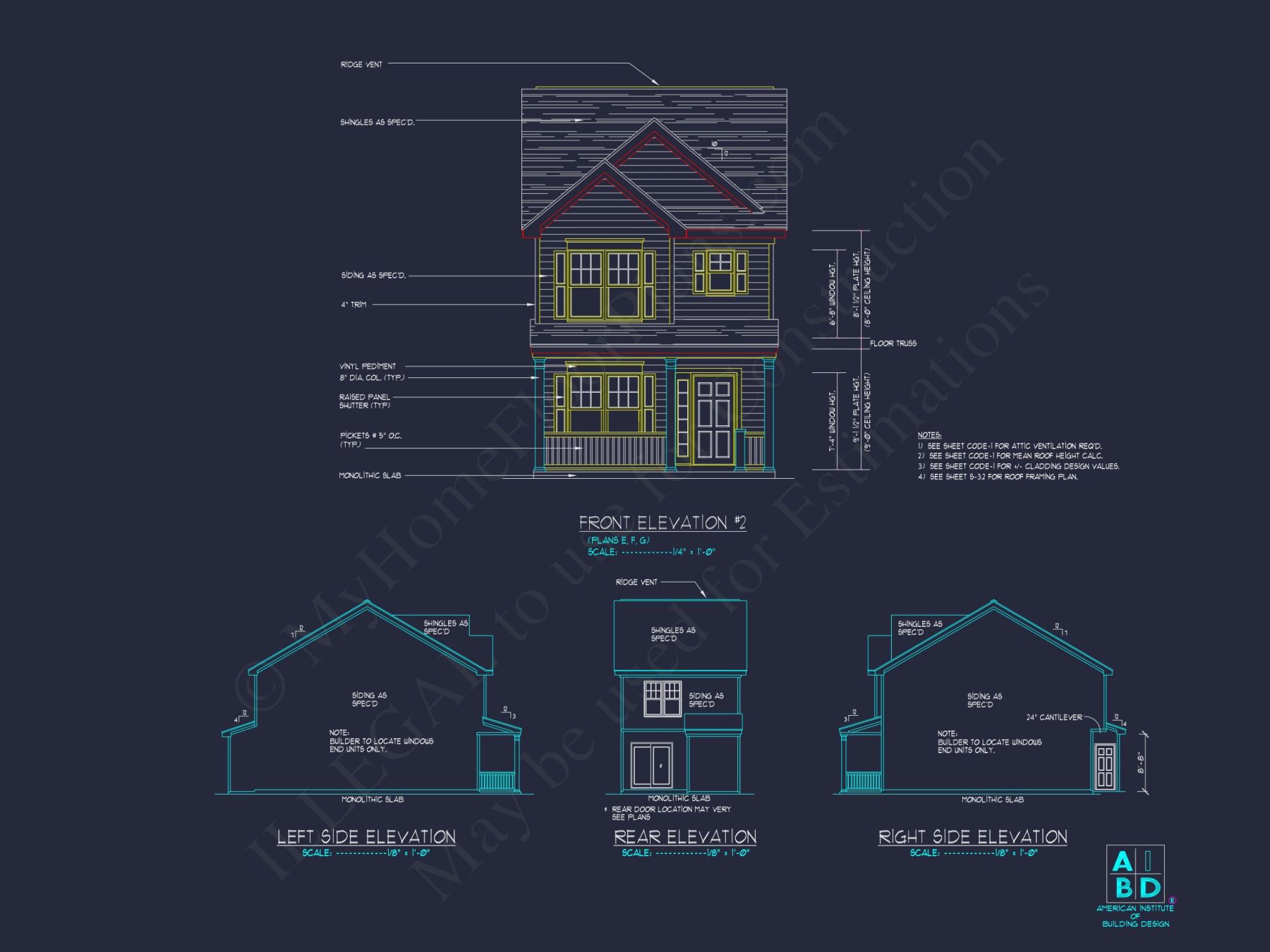 Classic 2-Bedroom house Plan with Detailed Floor Blueprint Designs