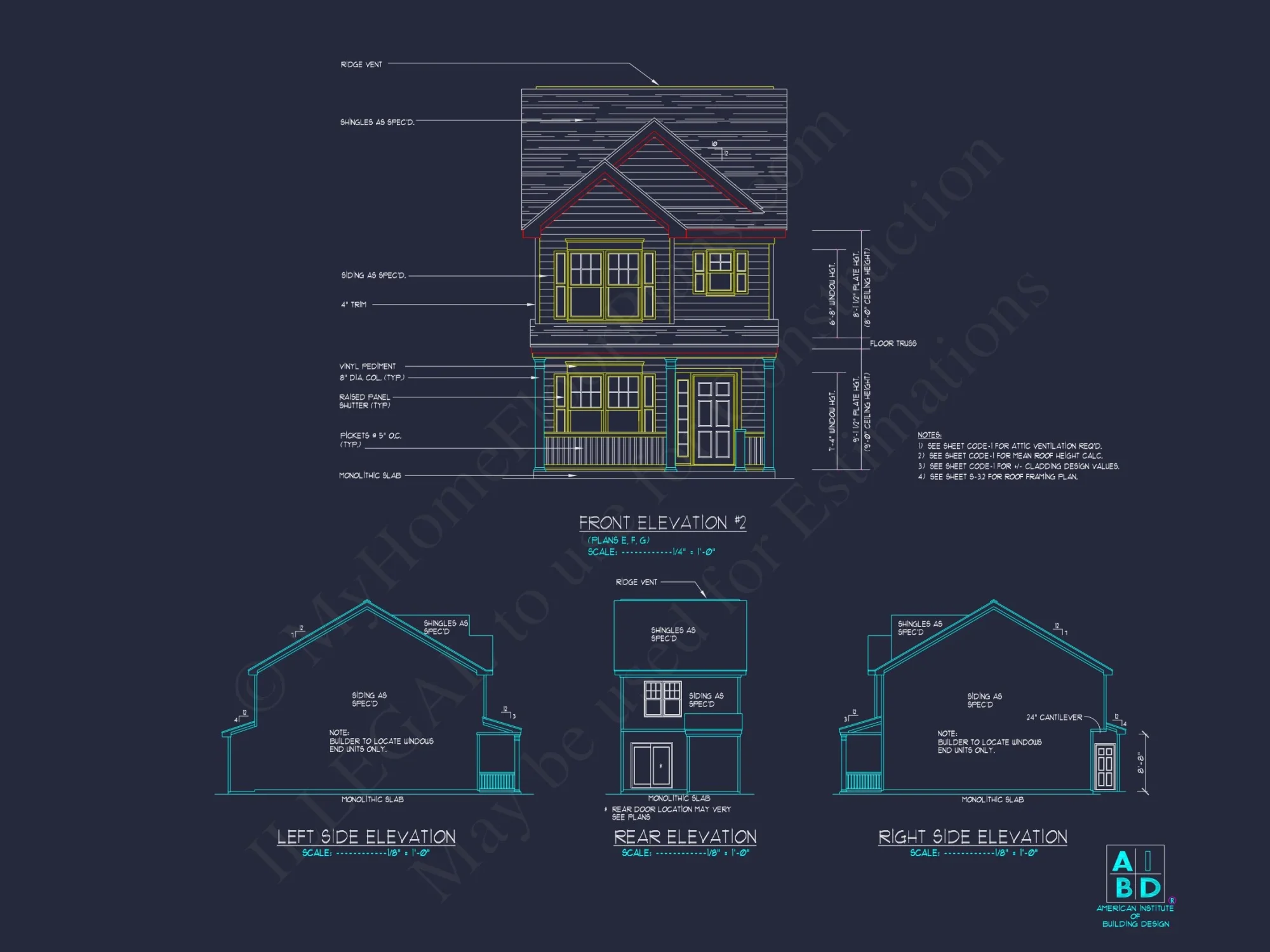 Classic 2-Bedroom house Plan with Detailed Floor Blueprint Designs