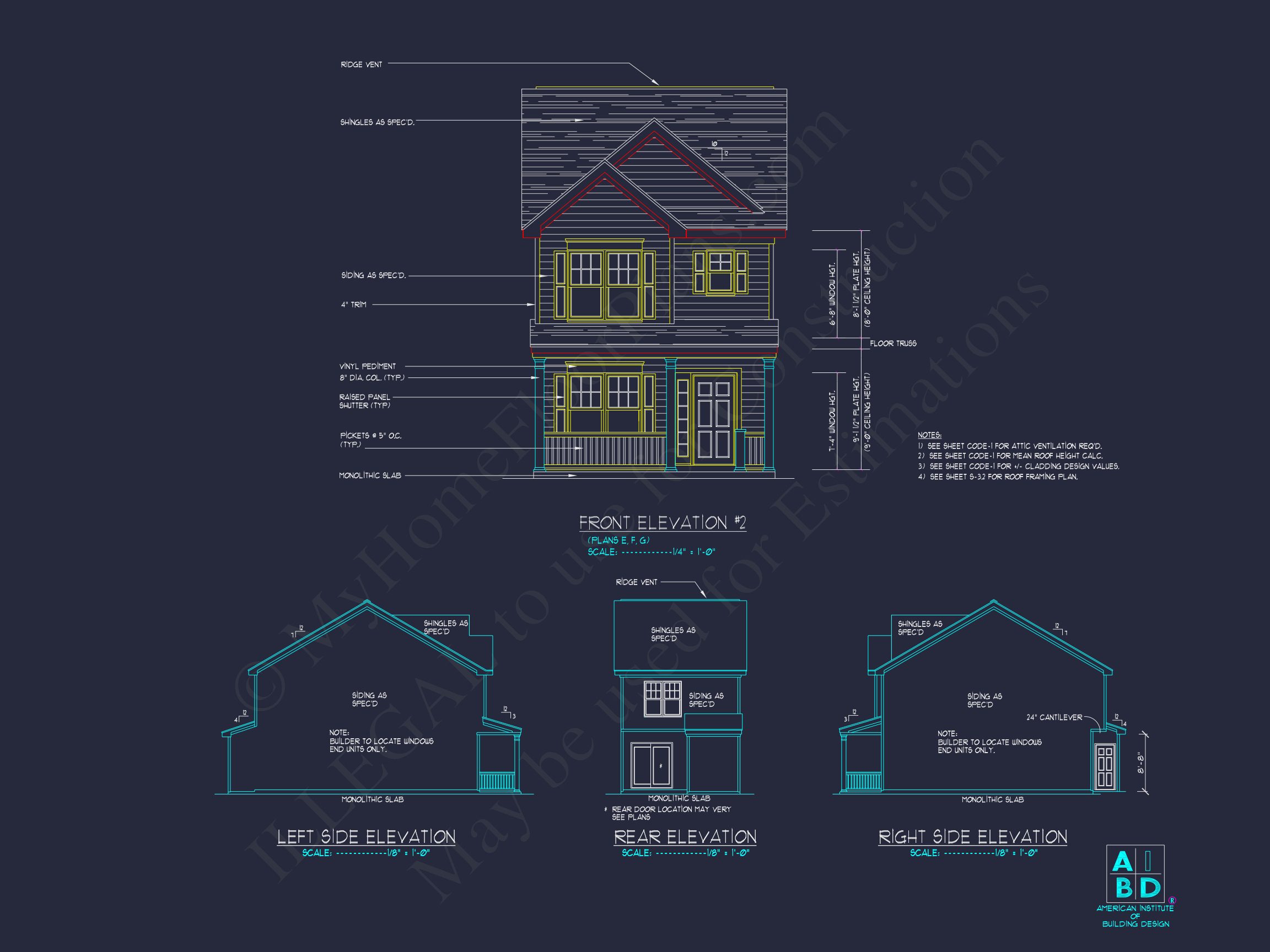Classic 2-Bedroom house Plan with Detailed Floor Blueprint Designs