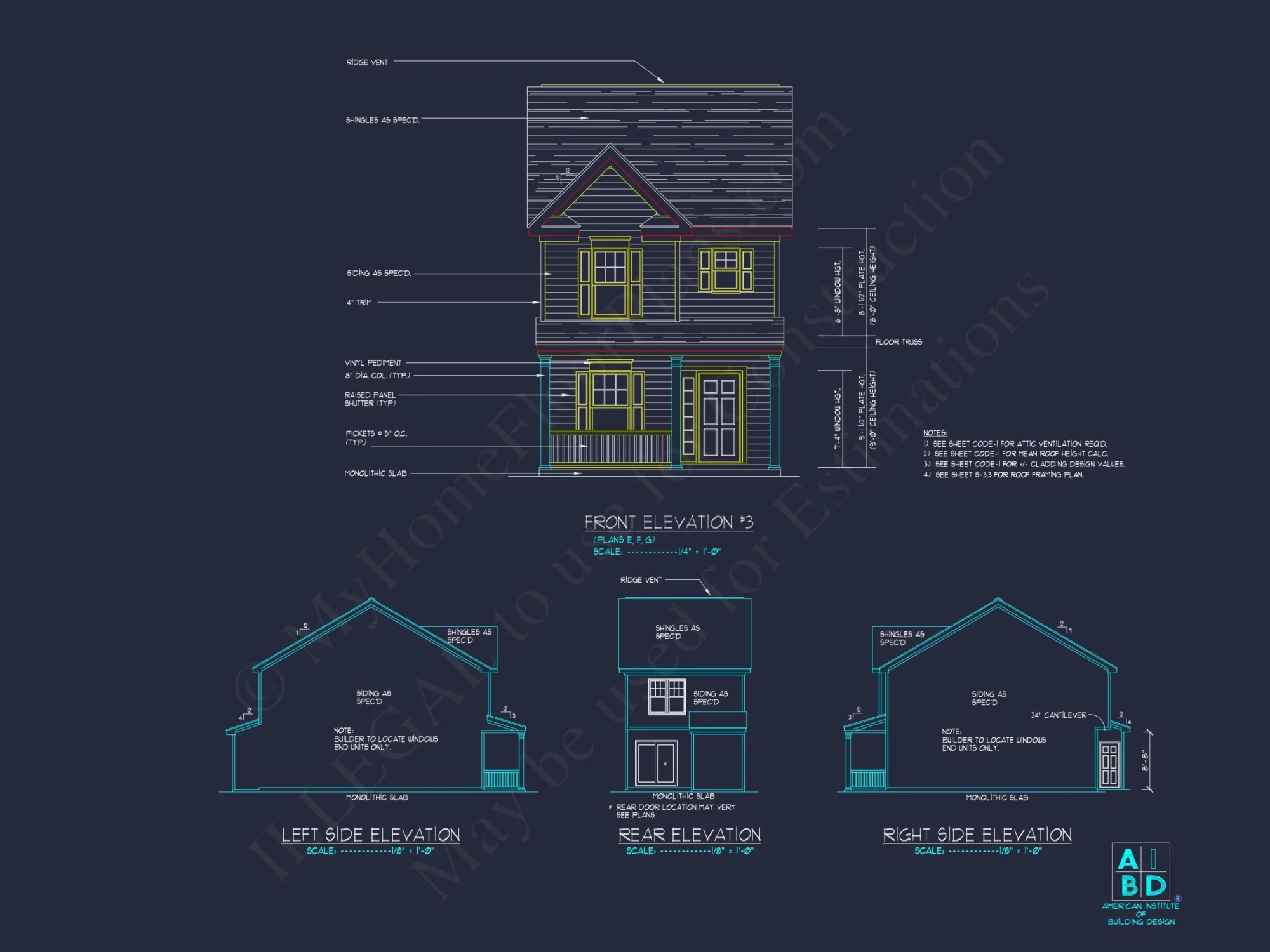 Classic 2-Bedroom house Plan with Detailed Floor Blueprint Designs