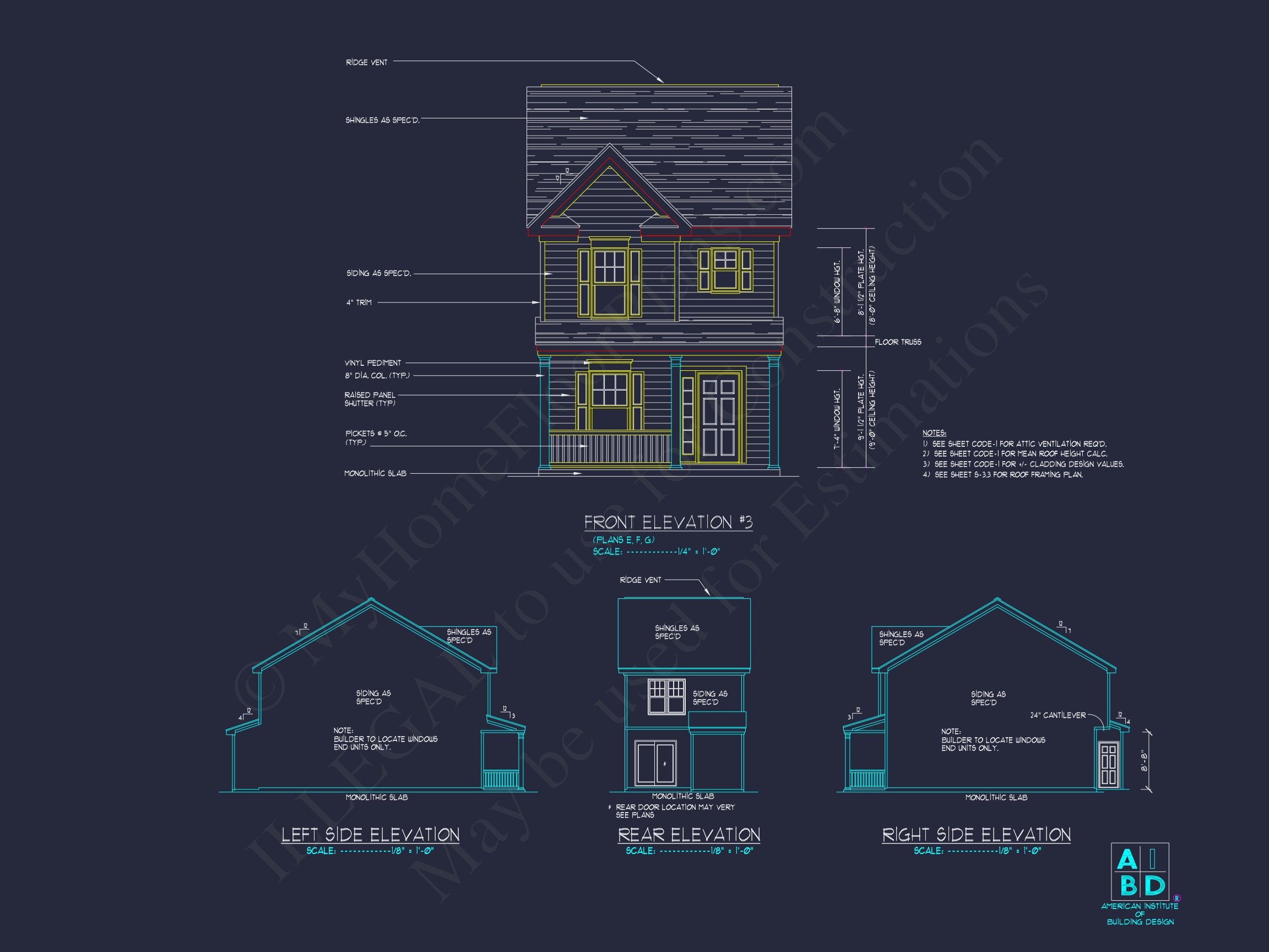 Classic 2-Bedroom house Plan with Detailed Floor Blueprint Designs