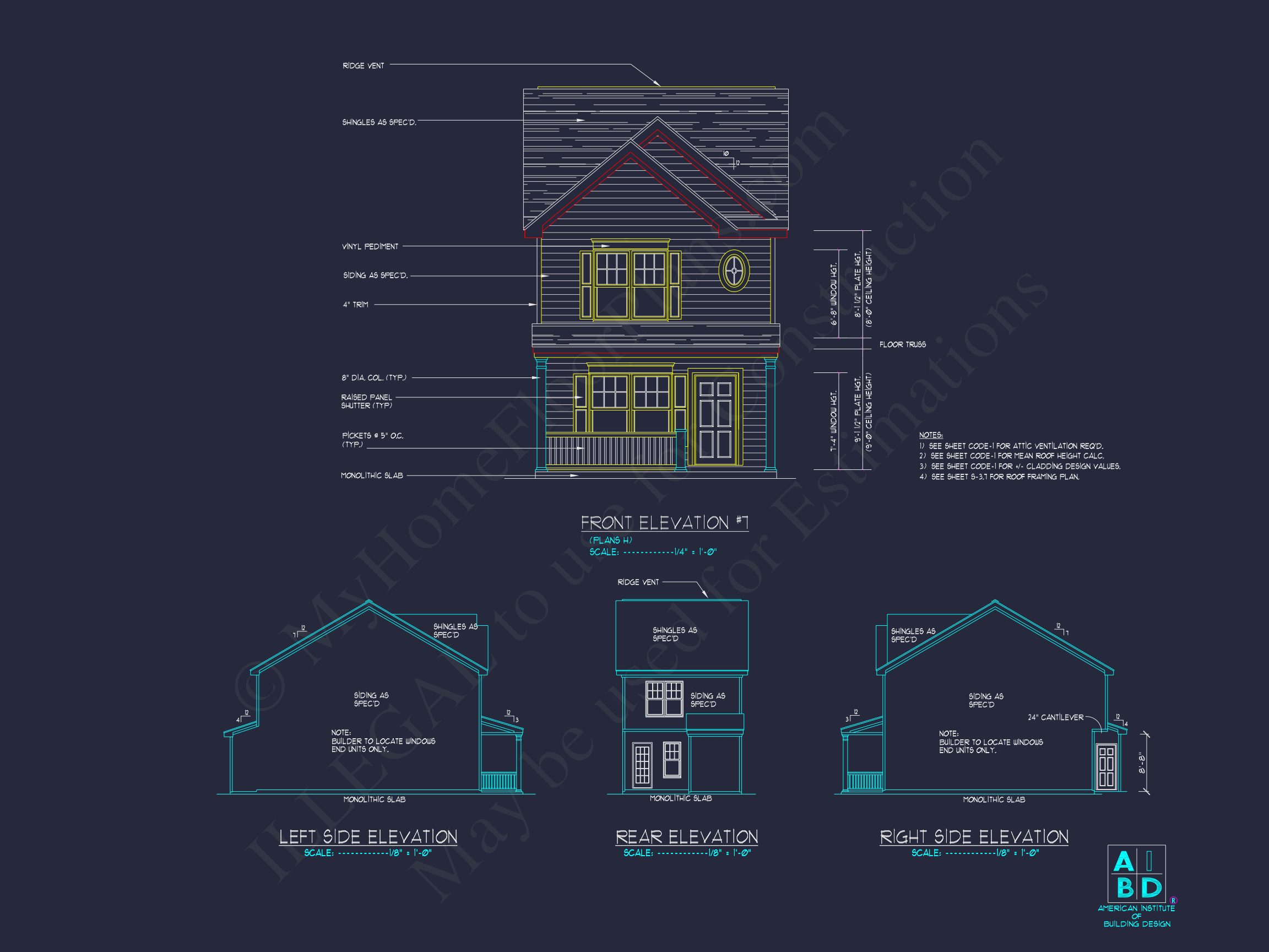 Classic 2-Bedroom house Plan with Detailed Floor Blueprint Designs