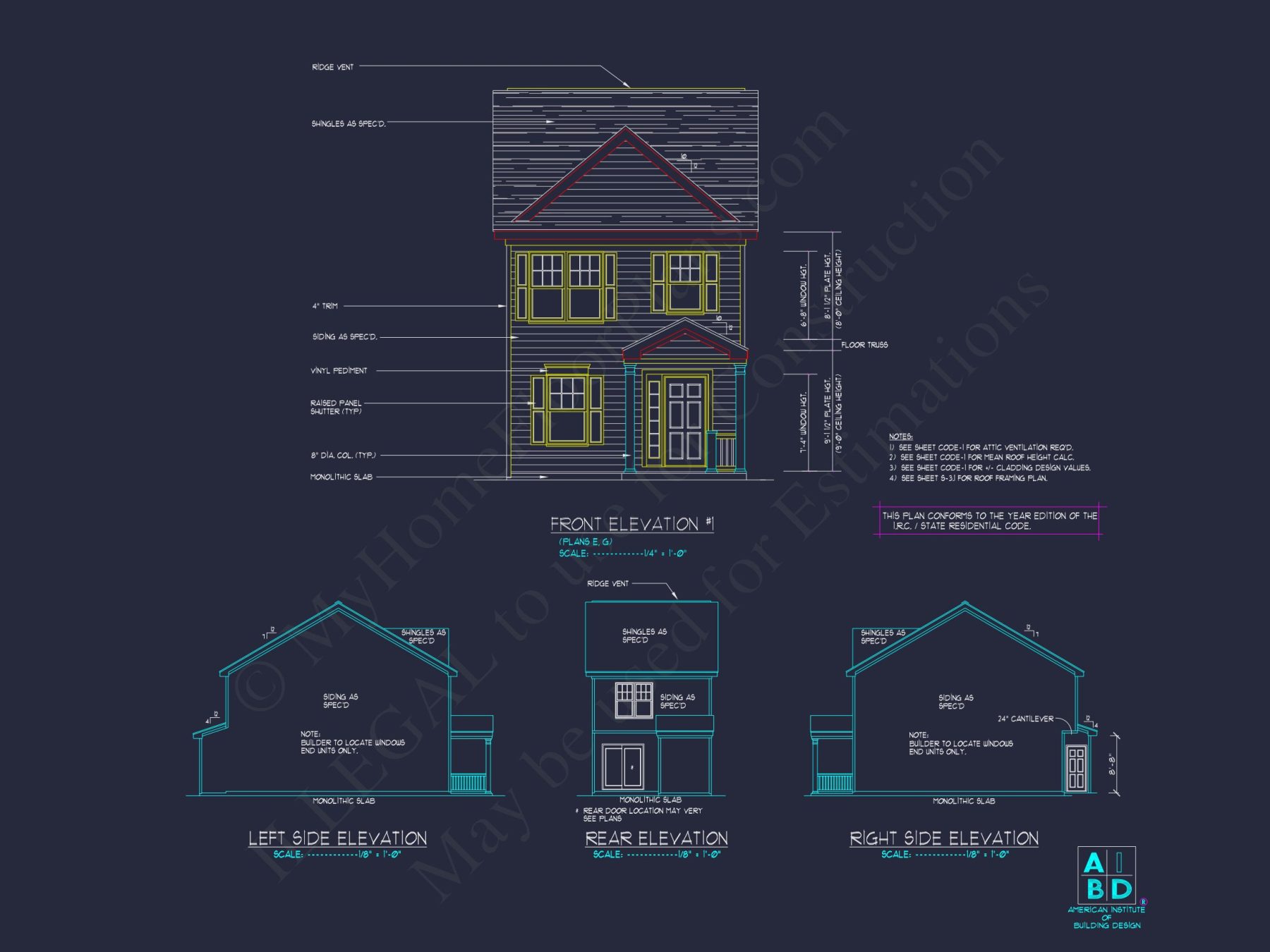 Classic 2-Bedroom house Plan with Detailed Floor Blueprint Designs