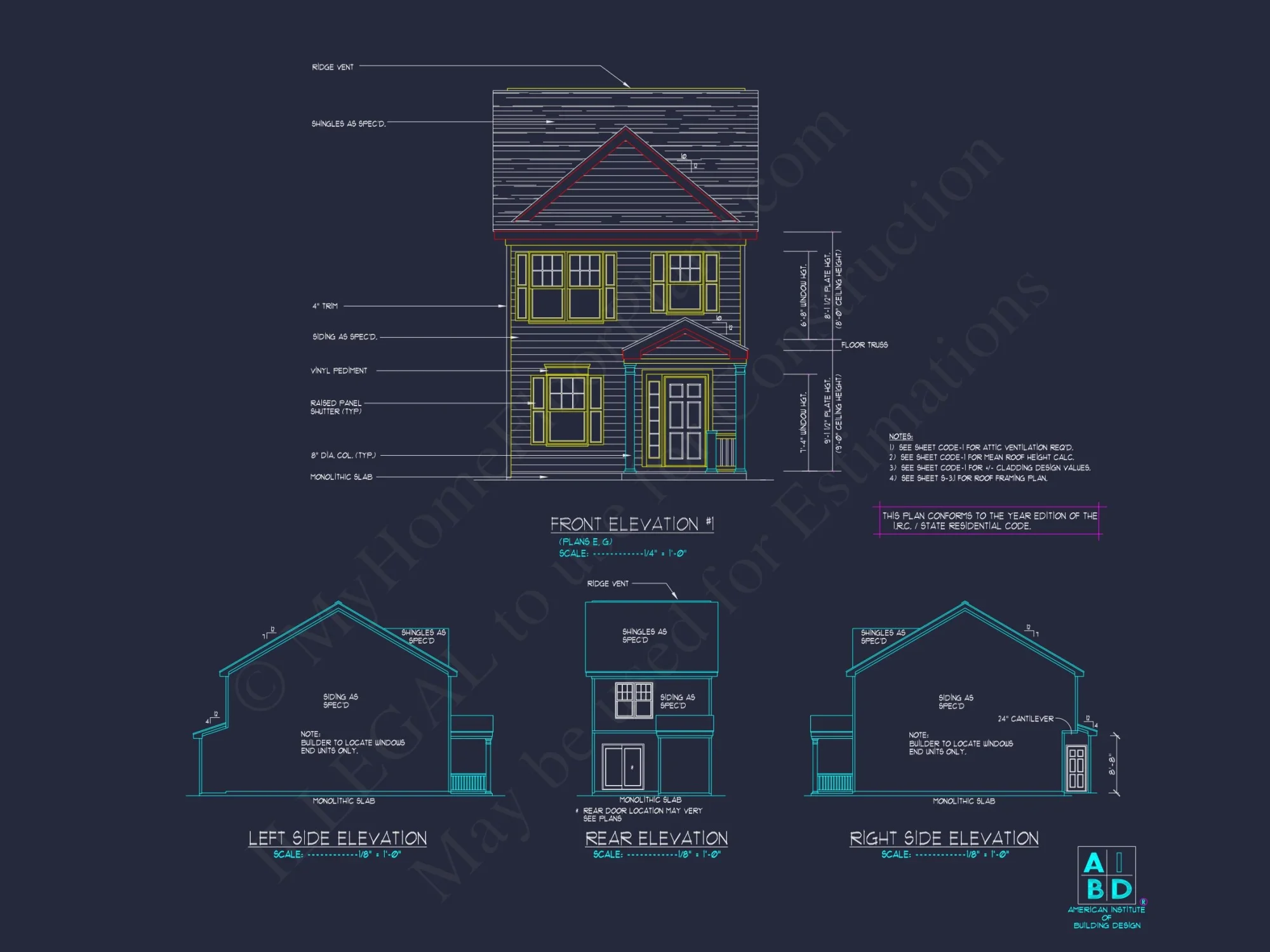 Classic 2-Bedroom house Plan with Detailed Floor Blueprint Designs