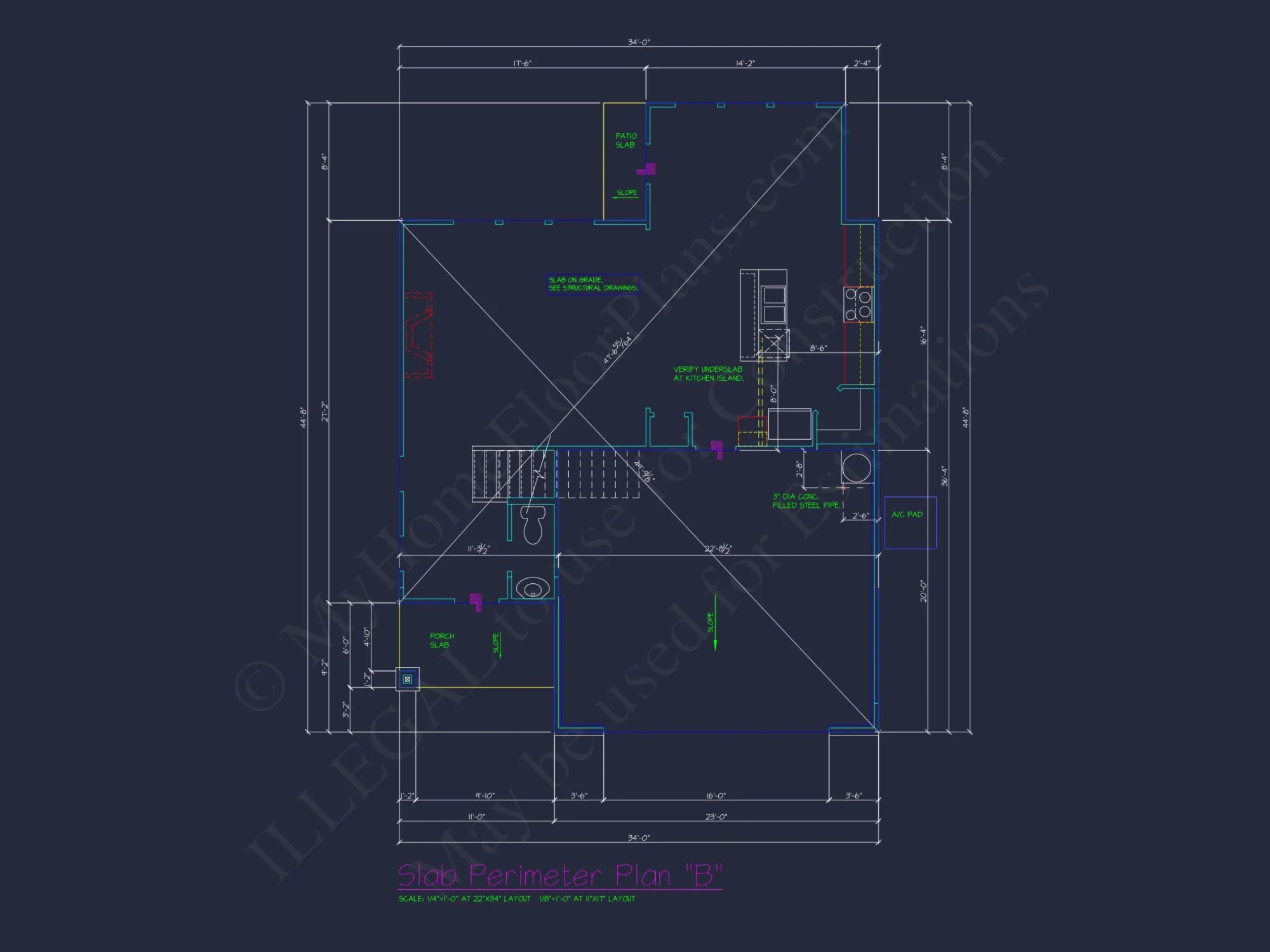 Classic 2-Story house Plan: 4 Beds, 2289 sq ft Blueprint