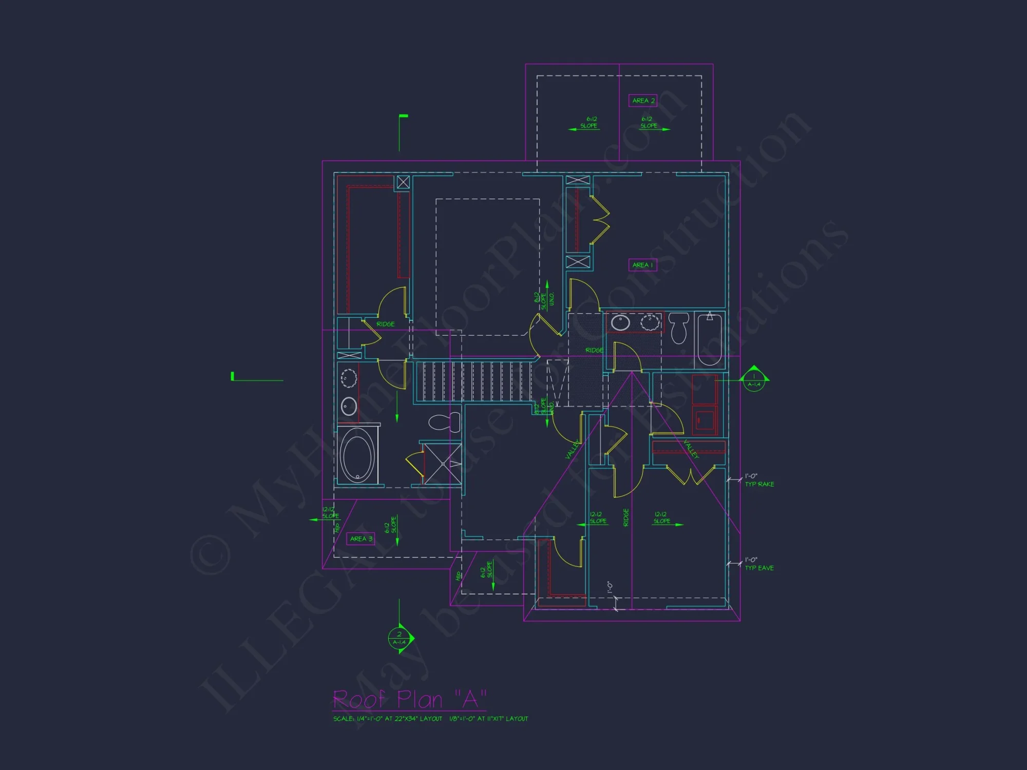 Classic 2-Story house Plan: 4 Beds, 2289 sq ft Blueprint