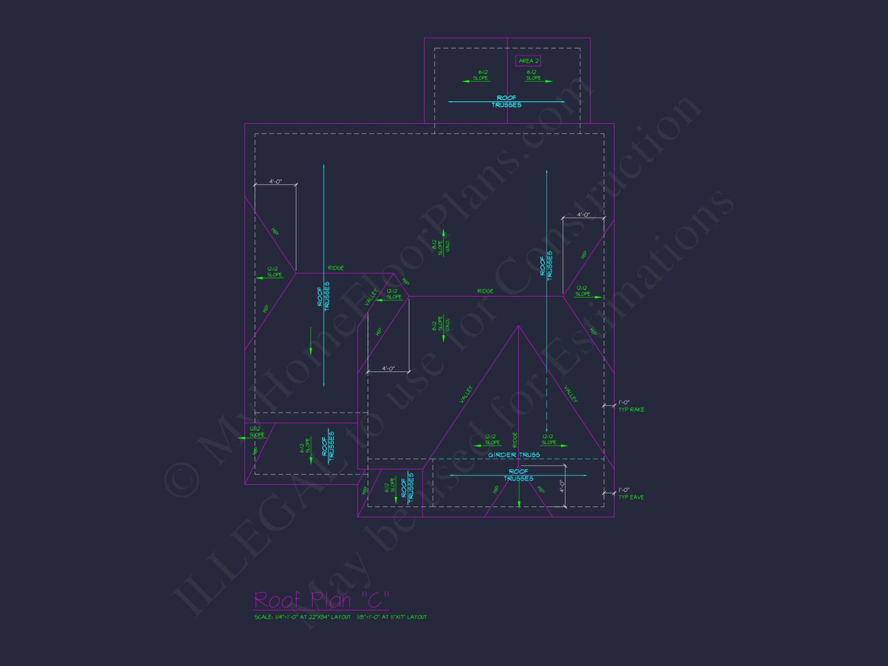 Classic 2-Story house Plan: 4 Beds, 2289 sq ft Blueprint