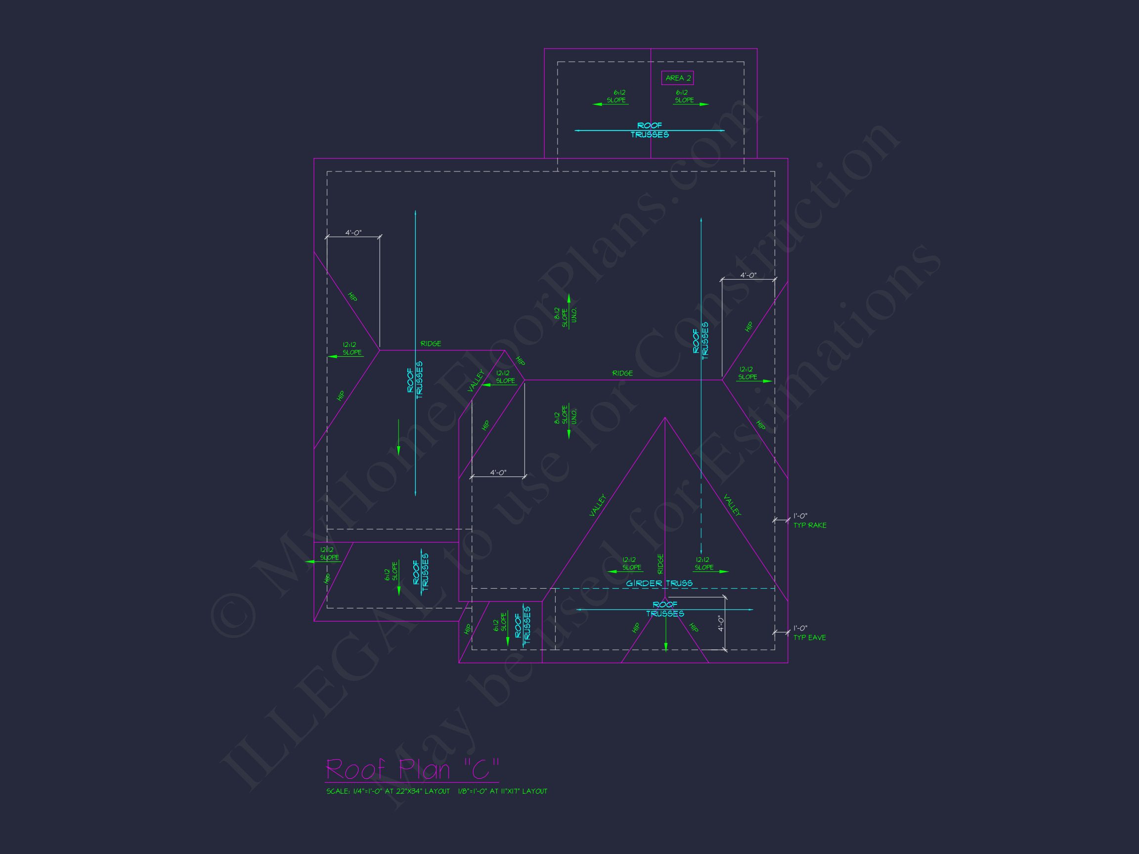 Classic 2-Story house Plan: 4 Beds,2289 sq ft Blueprint