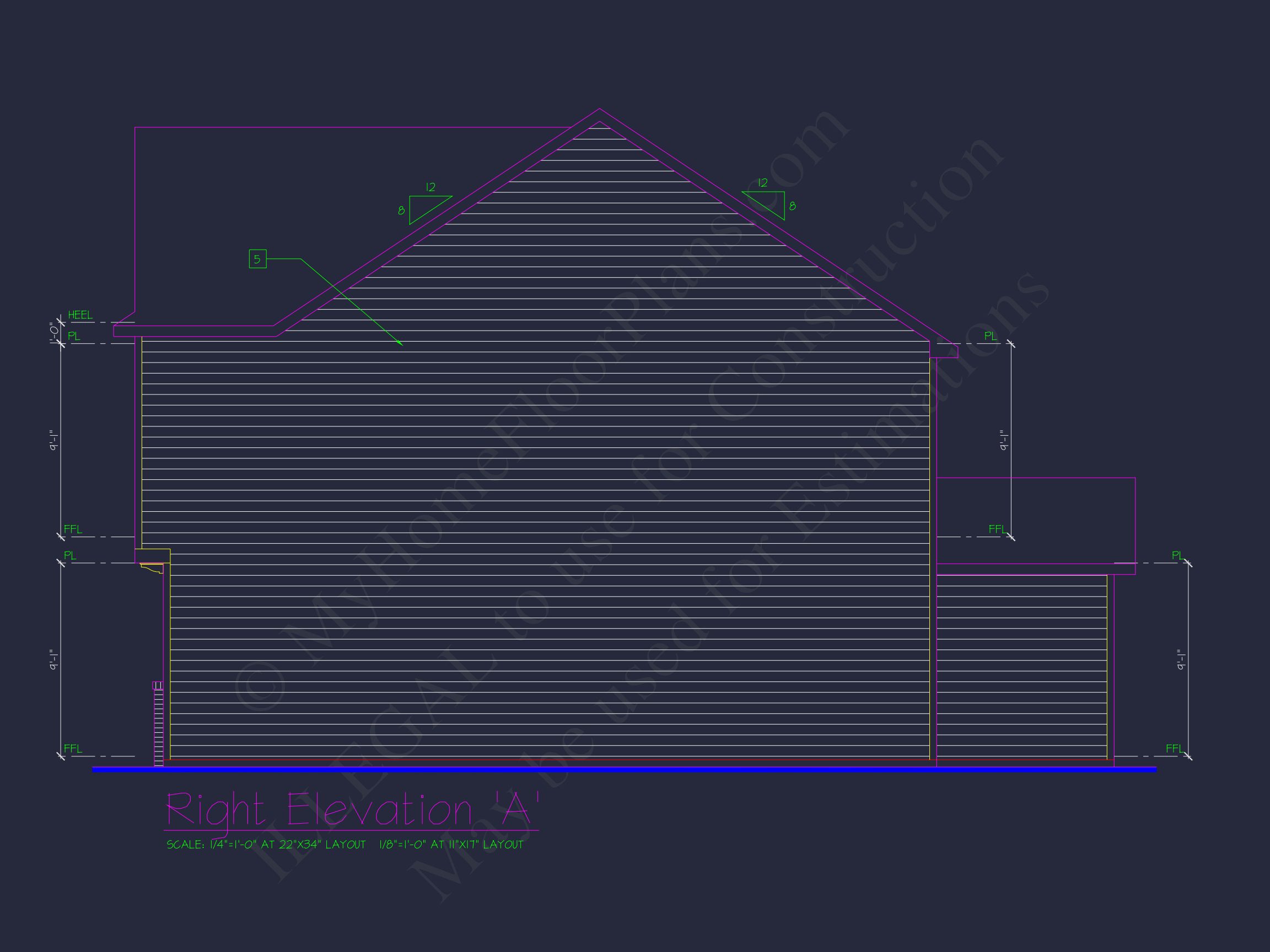 Classic 2-Story house Plan: 4 Beds,2289 sq ft Blueprint