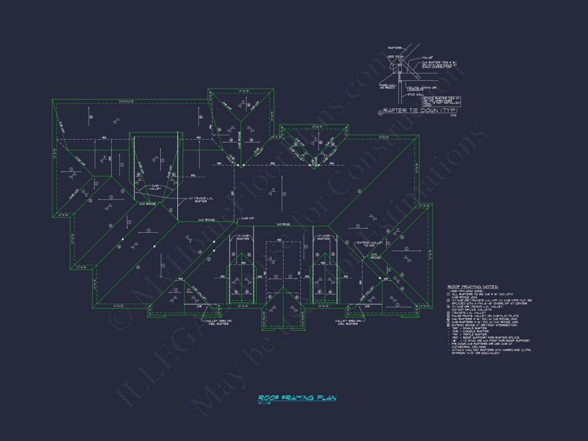 Classic 2182 Sq. Ft. house Plan with Open Floor Blueprint