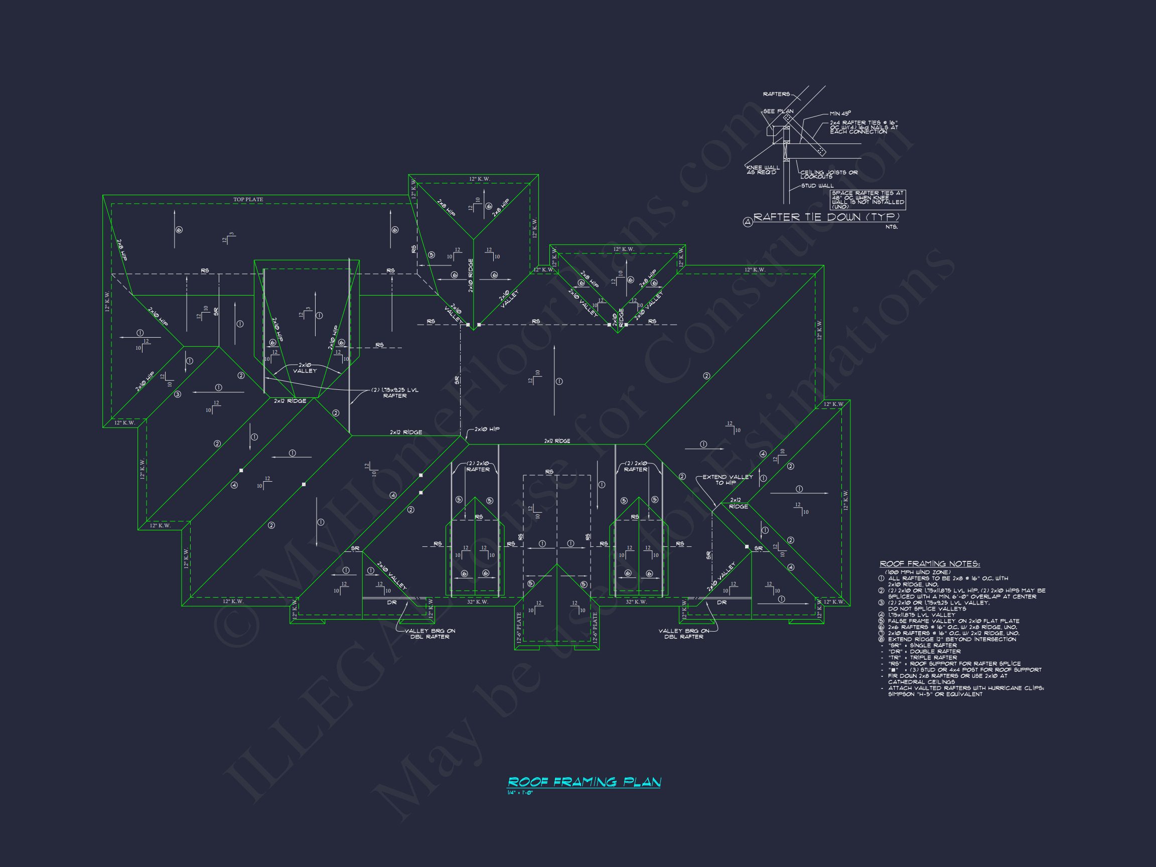 Classic 2182 Sq. Ft. house Plan with Open Floor Blueprint