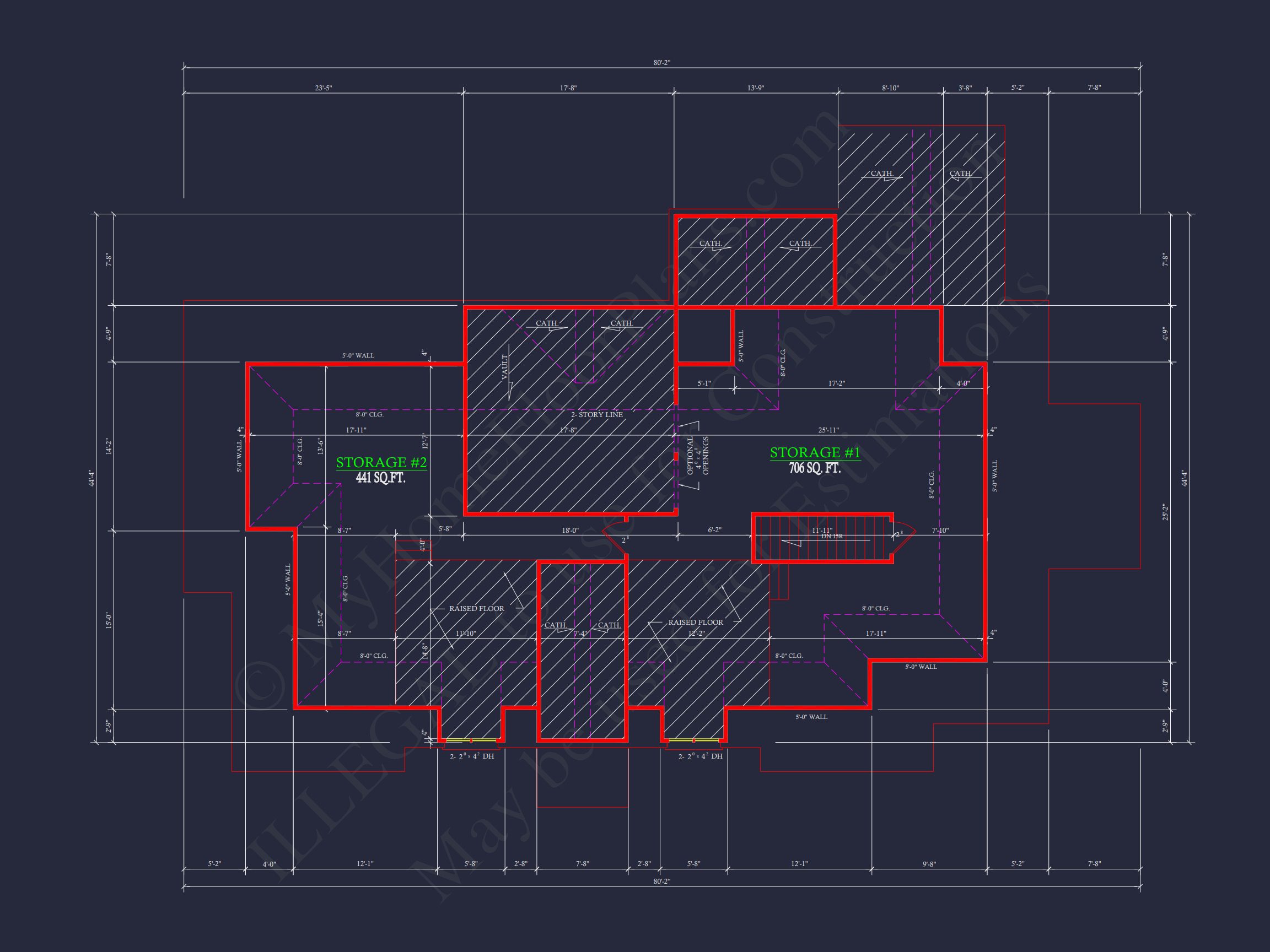 Classic 2182 Sq. Ft. house Plan with Open Floor Blueprint