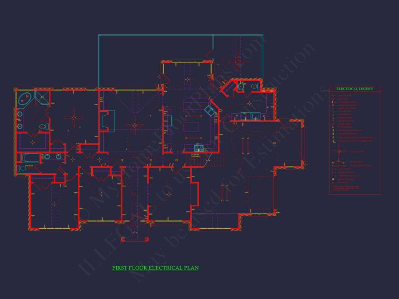 Classic 2182 Sq. Ft. house Plan with Open Floor Blueprint