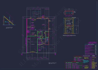 Classic house Plan with CAD Blueprints and 2-Story Designs