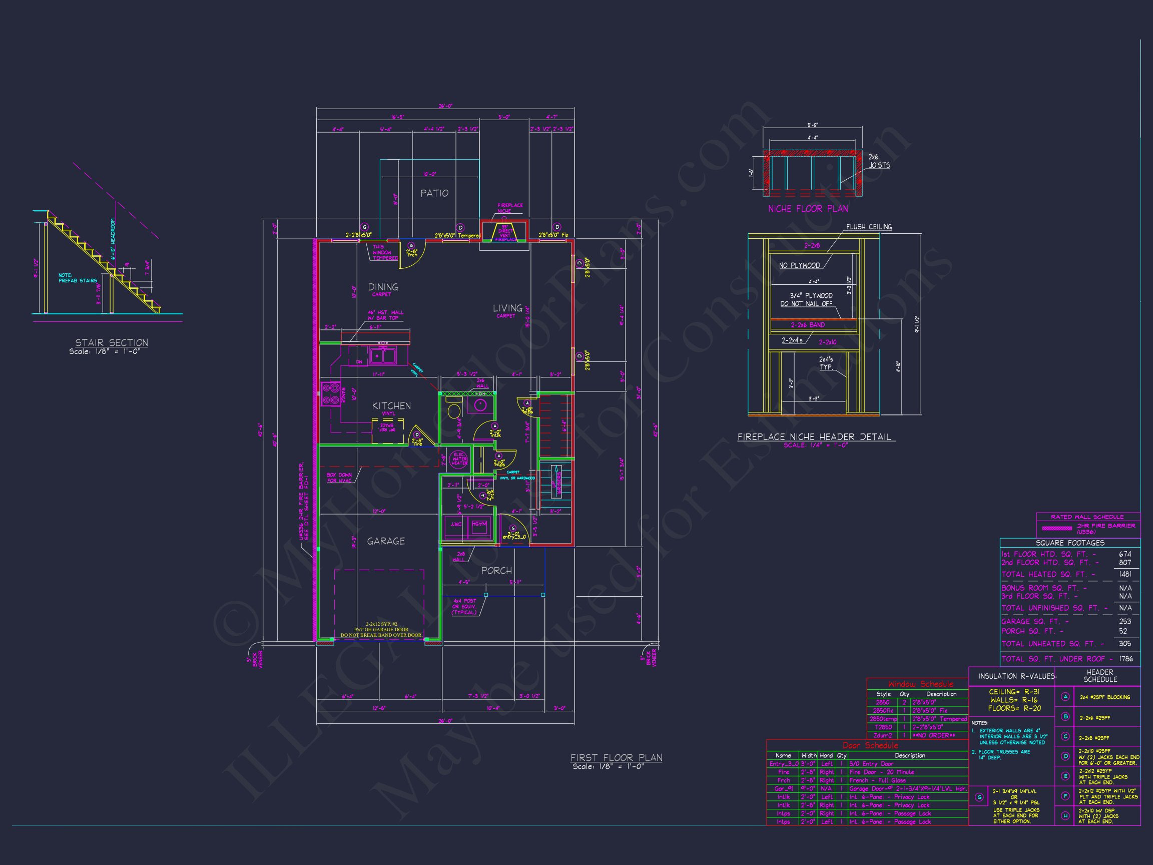 Classic house Plan with CAD Blueprints and 2-Story Designs