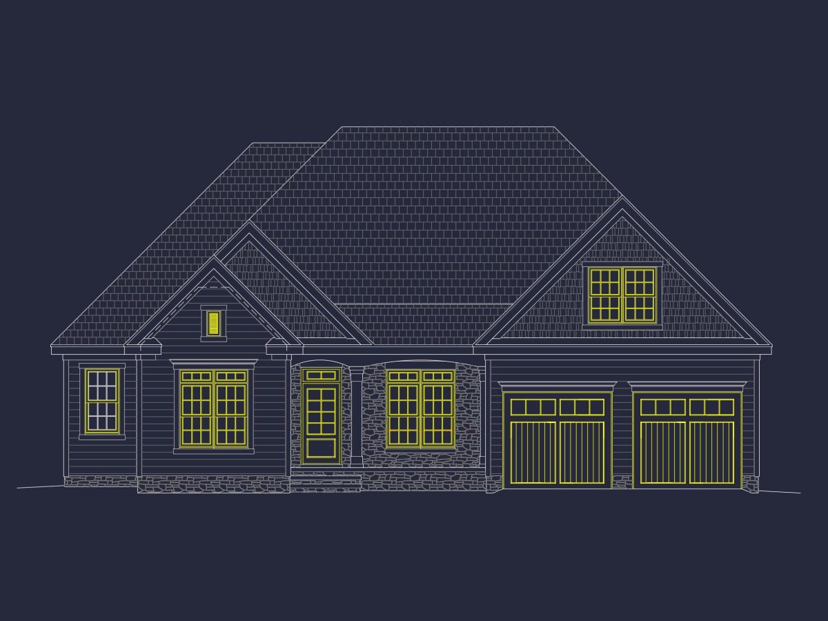 Classic Suburban house Floor Plan – CAD Architecture Designs