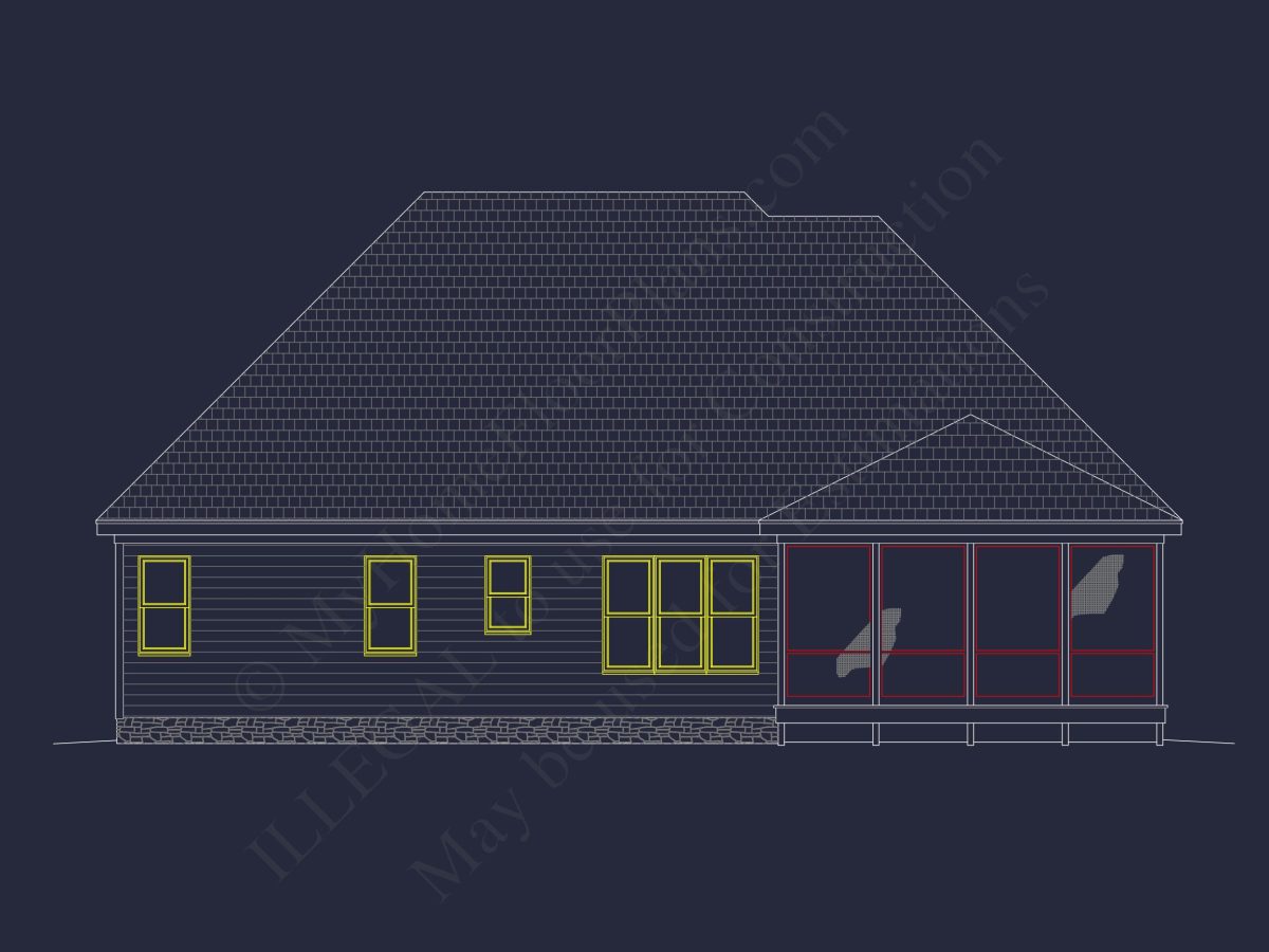Classic Suburban house Floor Plan – CAD Architecture Designs