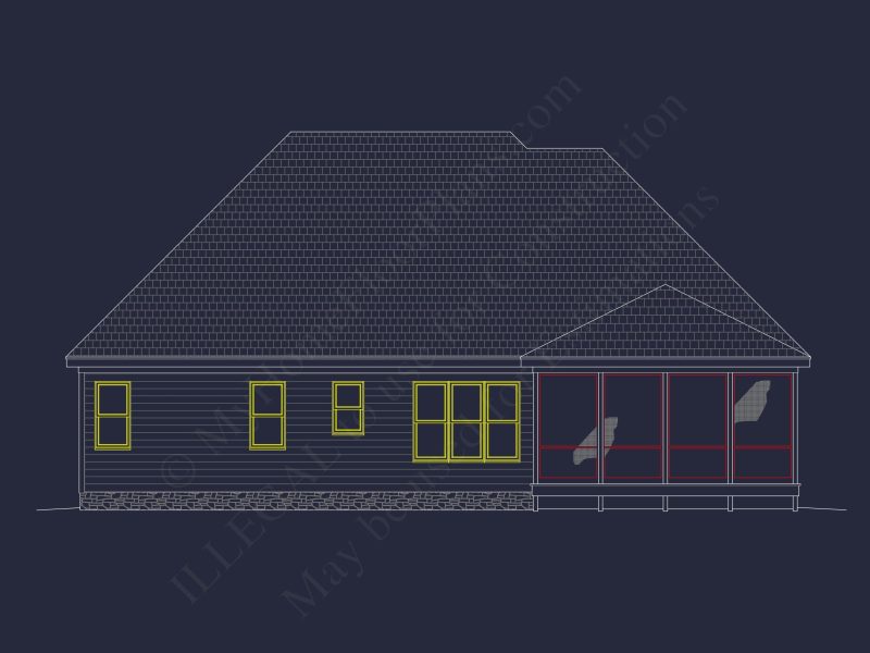 Classic Suburban house Floor Plan – CAD Architecture Designs