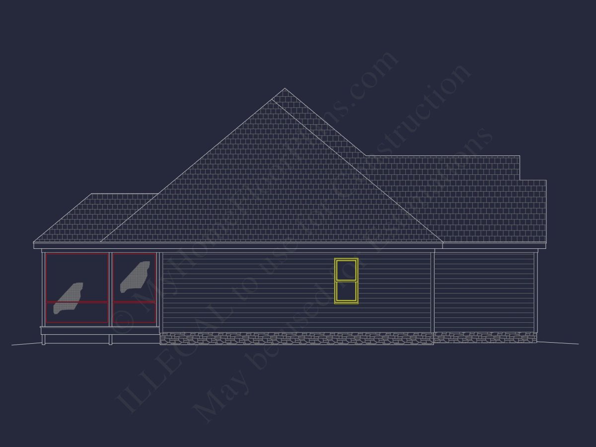 Classic Suburban house Floor Plan – CAD Architecture Designs