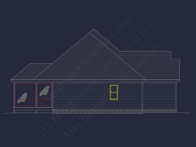 Classic Suburban house Floor Plan – CAD Architecture Designs