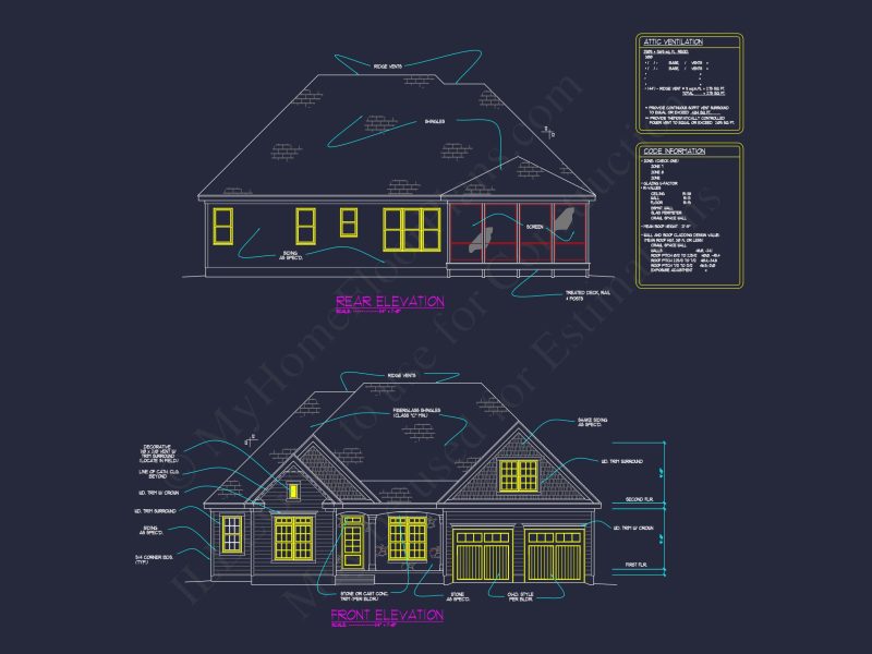 Classic Suburban house Floor Plan – CAD Architecture Designs