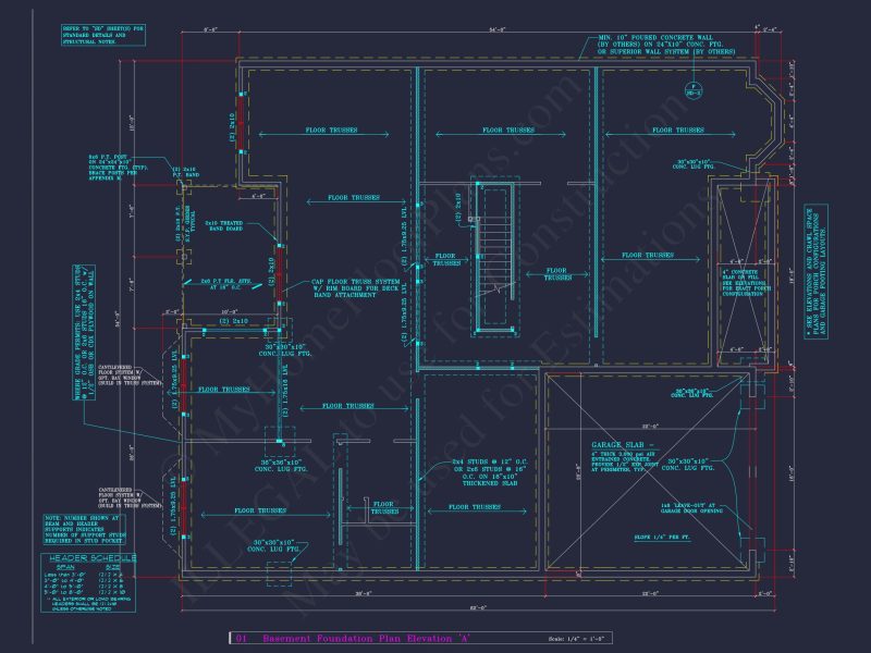 Classic Suburban house Plan: Detailed Floor Blueprint & CAD Design