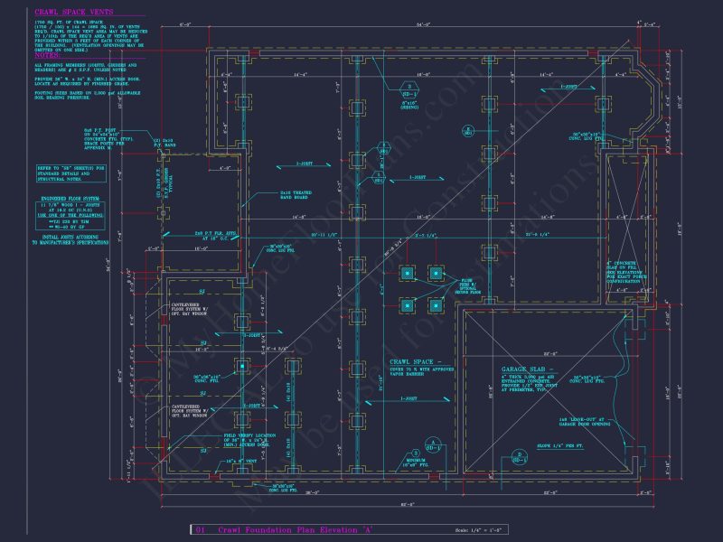 Classic Suburban house Plan: Detailed Floor Blueprint & CAD Design