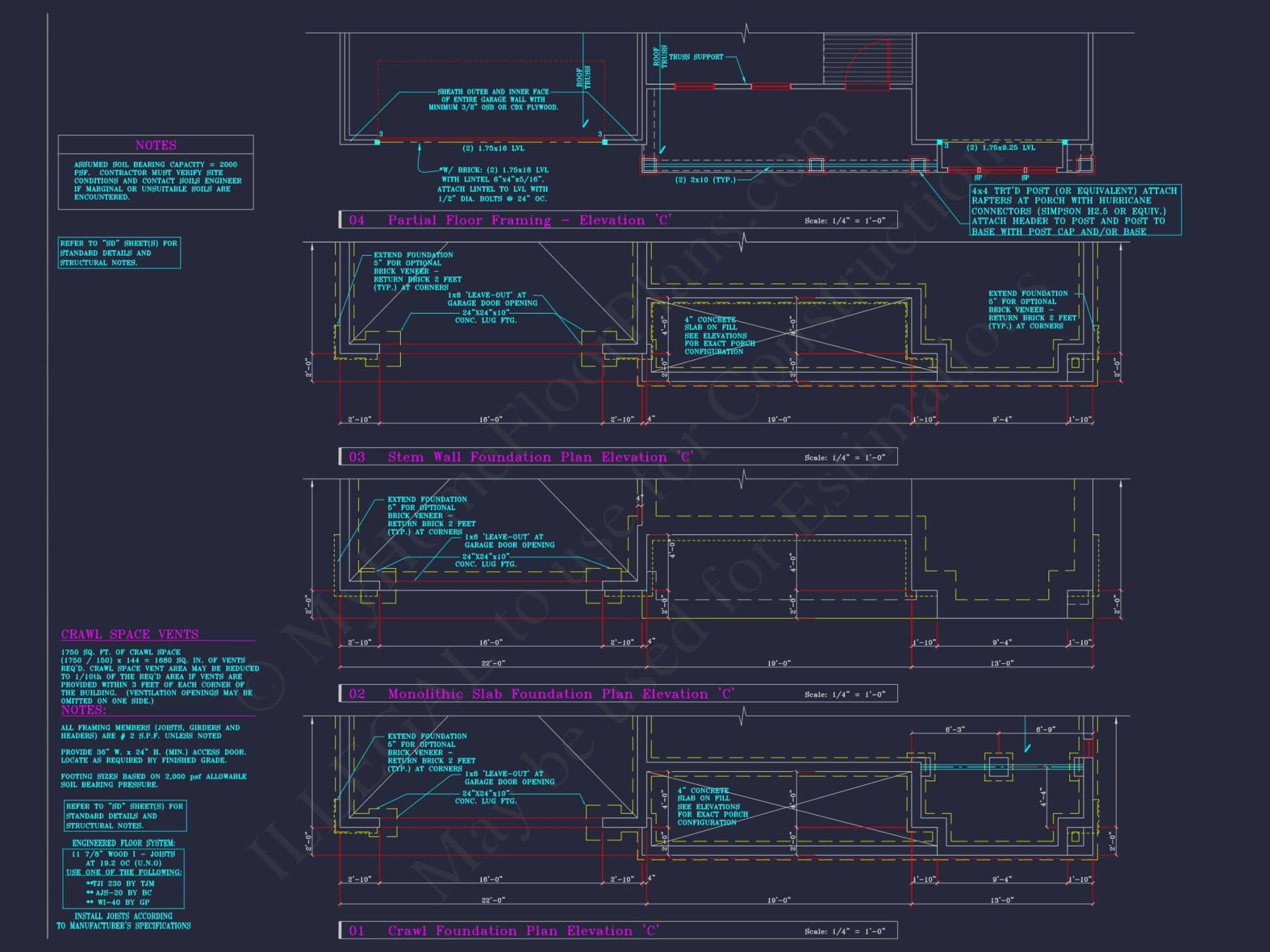 Classic Suburban house Plan: Detailed Floor Blueprint & CAD Design