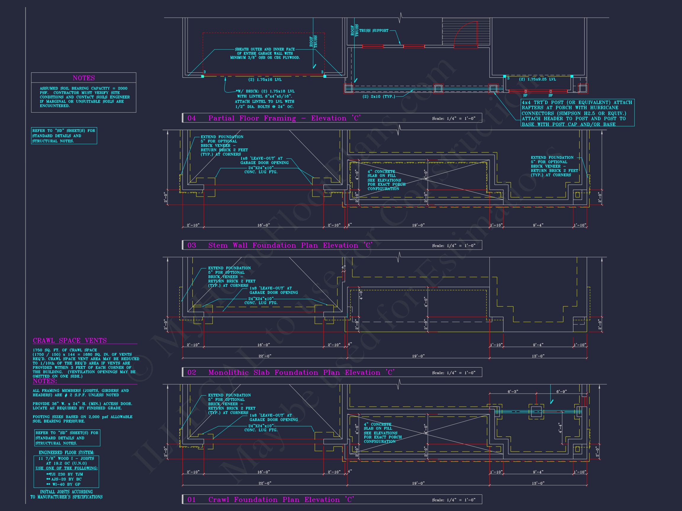 Classic Suburban house Plan: Detailed Floor Blueprint & CAD Design
