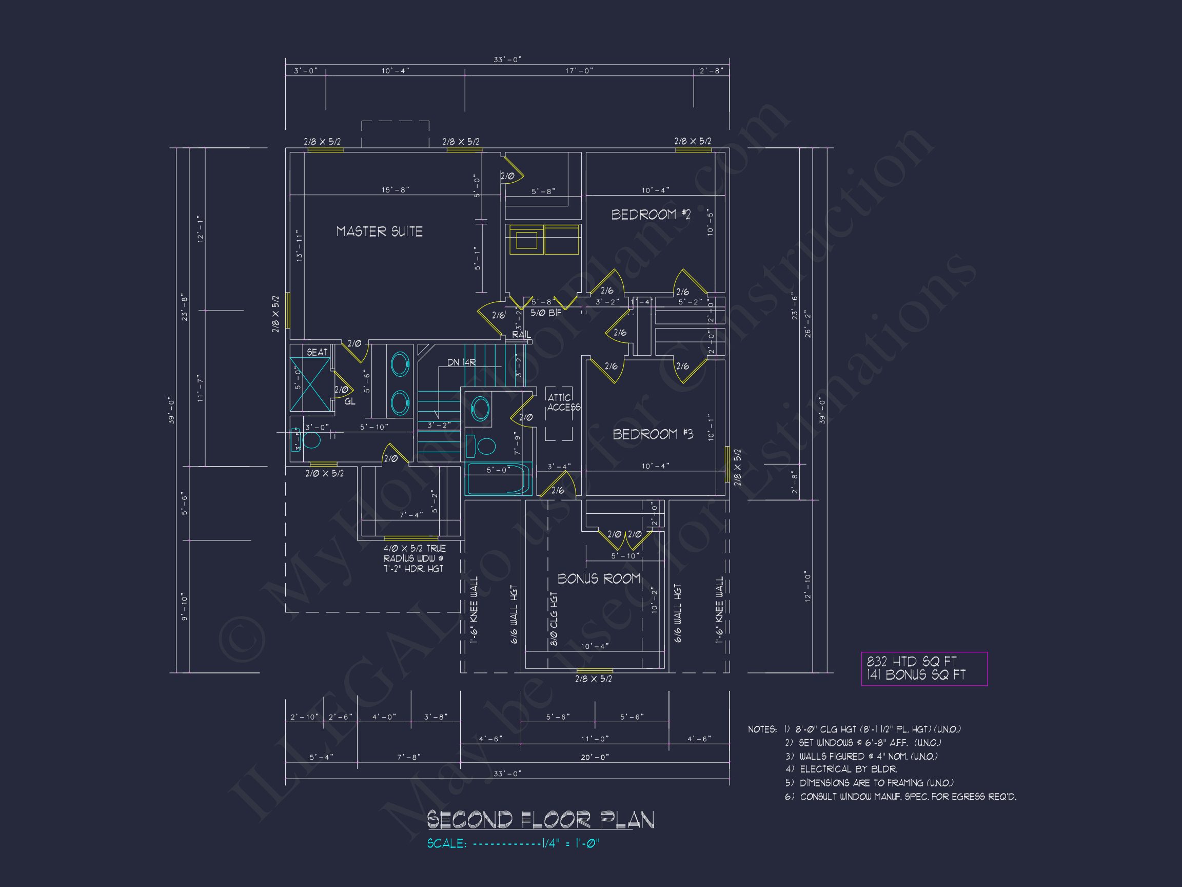 Classic Two-Story house Plan with CAD Designs and Blueprints