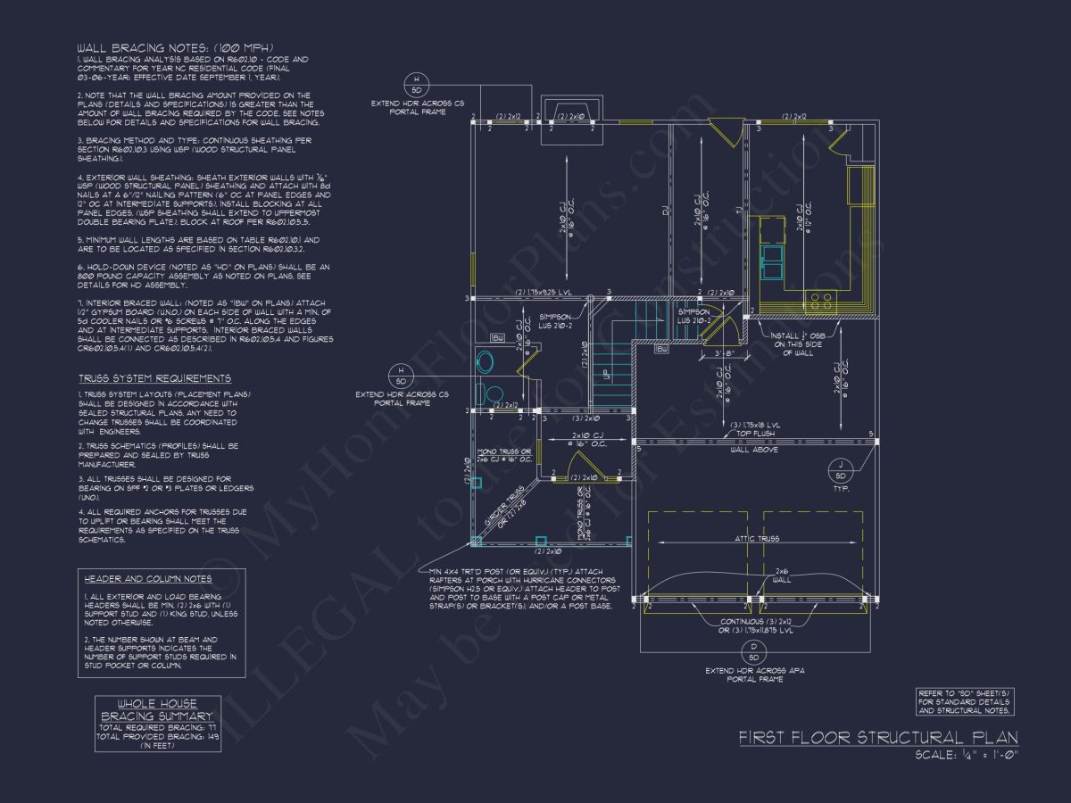 Classic Two-Story house Plan with CAD Designs and Blueprints