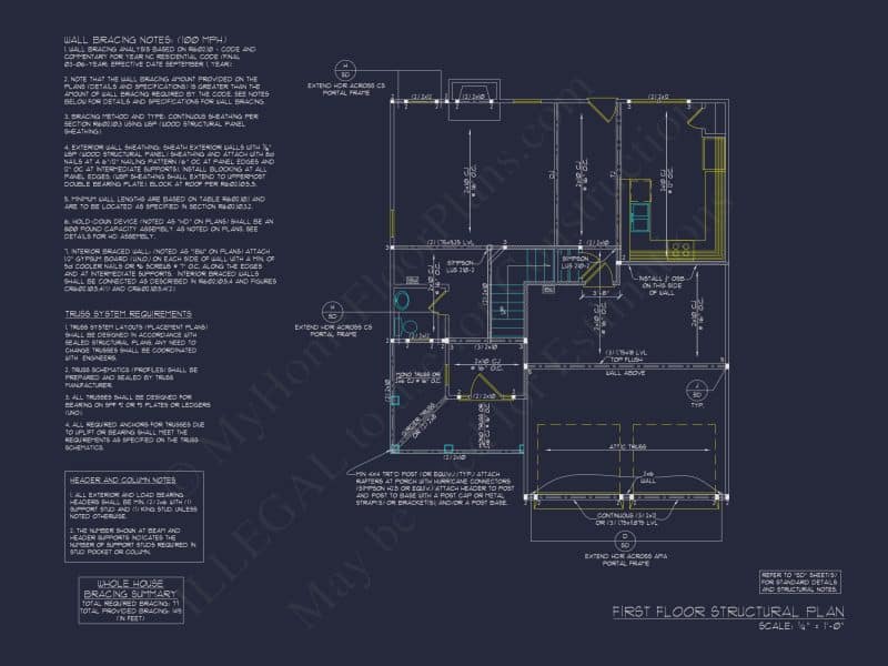 Classic Two-Story house Plan with CAD Designs and Blueprints