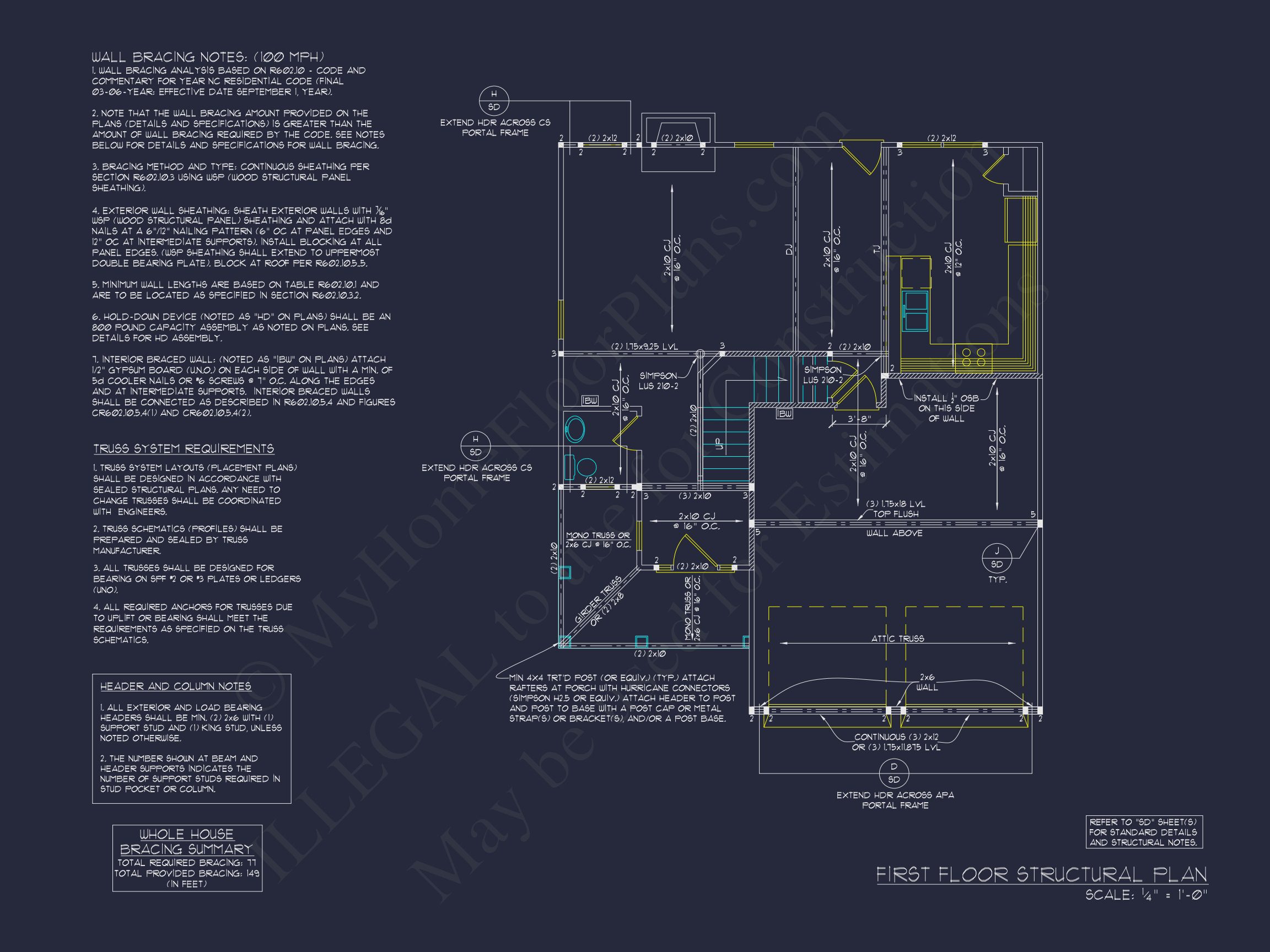 Classic Two-Story house Plan with CAD Designs and Blueprints