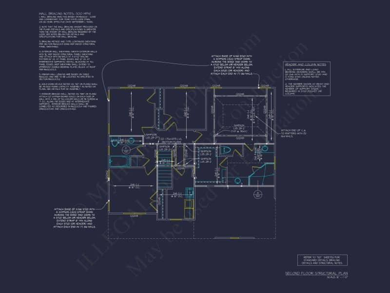 Colonial house Plan with Spacious Layout and Detailed Designs