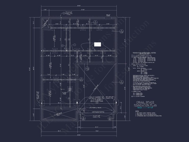 Colonial Revival house Plan With 2-Story Floor Plan Design