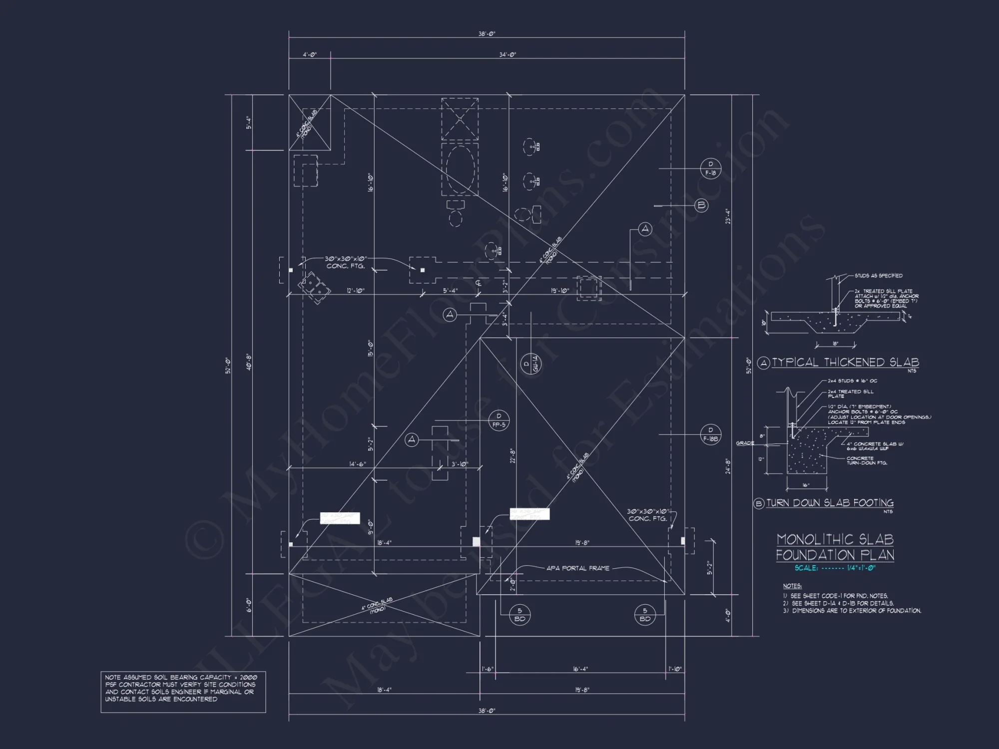 Colonial Revival house Plan With 2-Story Floor Plan Design