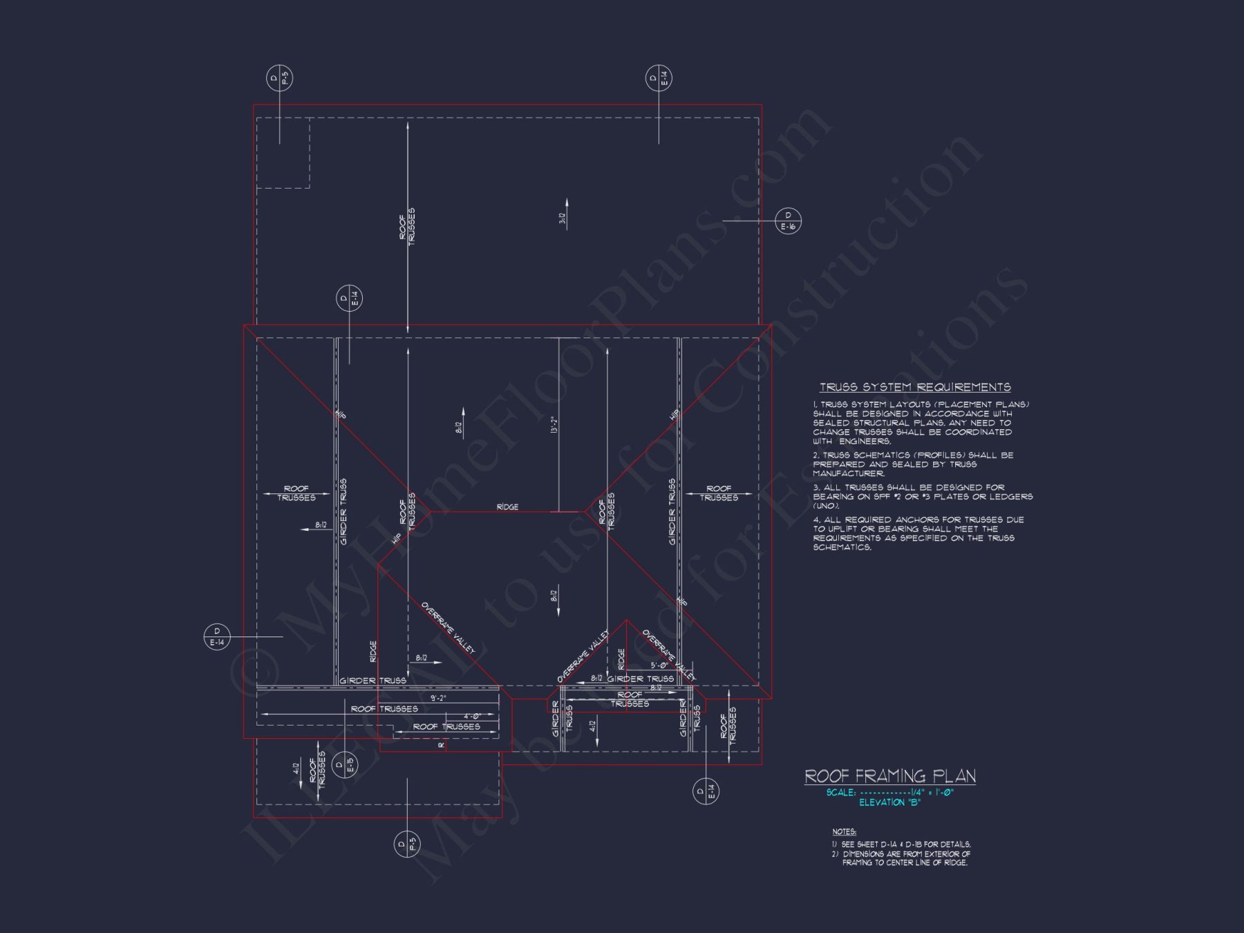 Colonial Revival house Plan with 2-Story Floor Plan Design