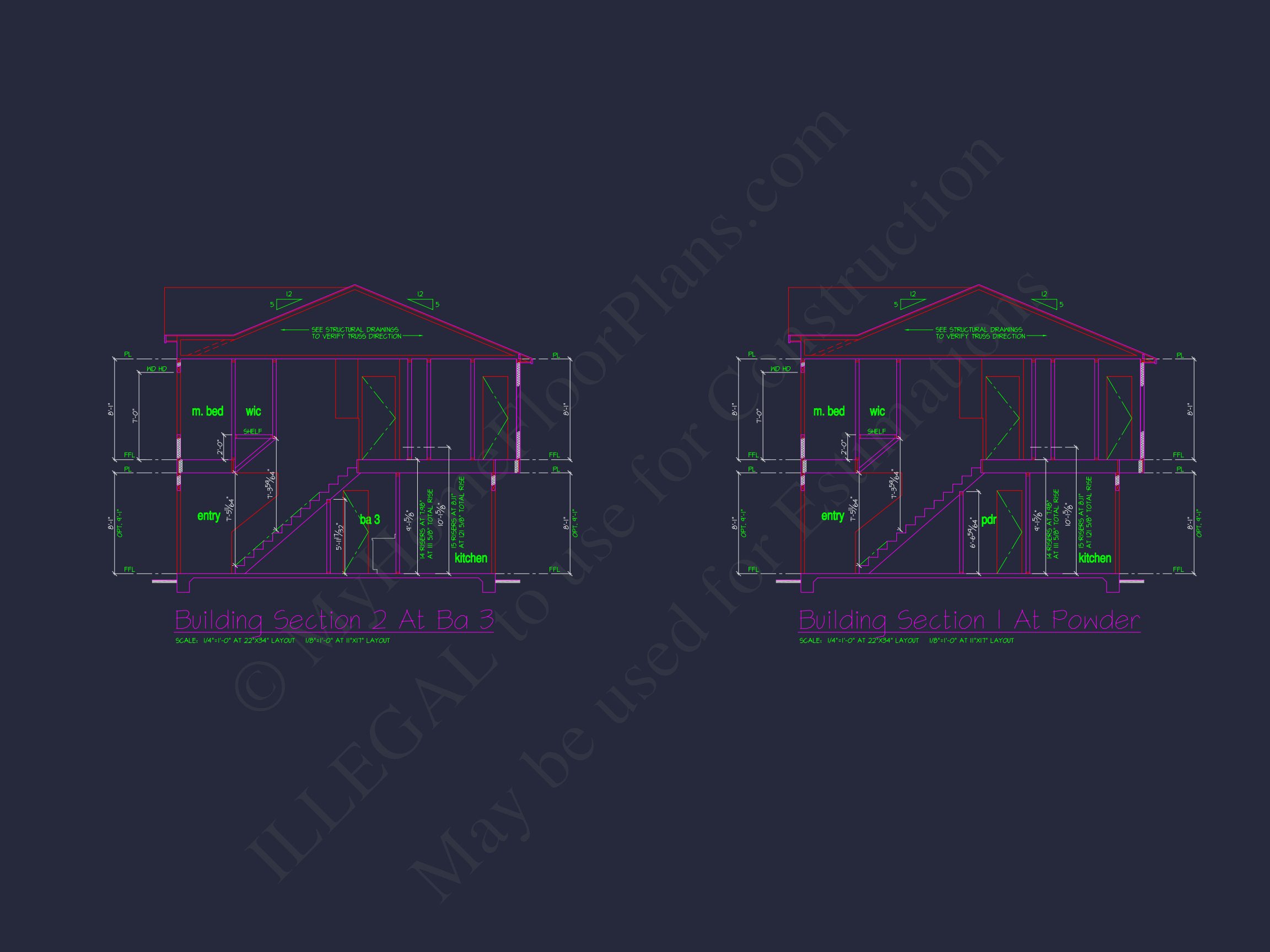 Colonial Revival house Plan with CAD Blueprint and Design