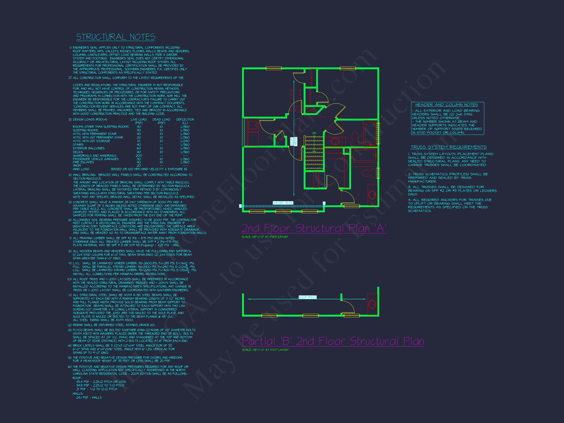 Colonial Revival house Plan with CAD Blueprint and Design