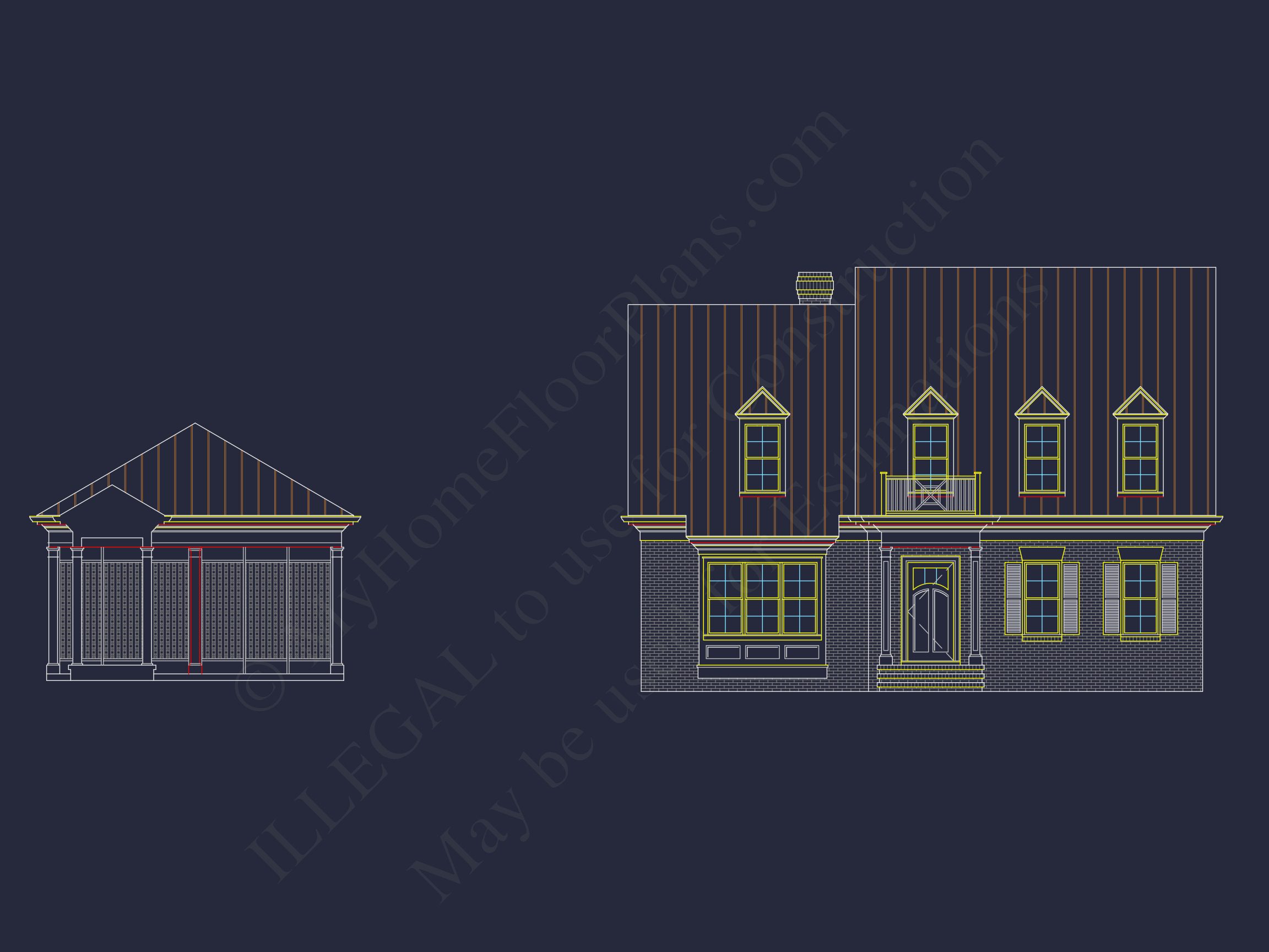 Colonial Revival house Floor Plan