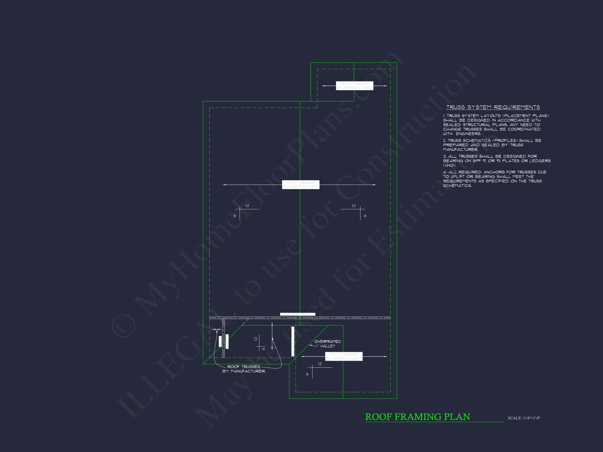 Compact Single-Family house Plan with Blueprint Designs in CAD