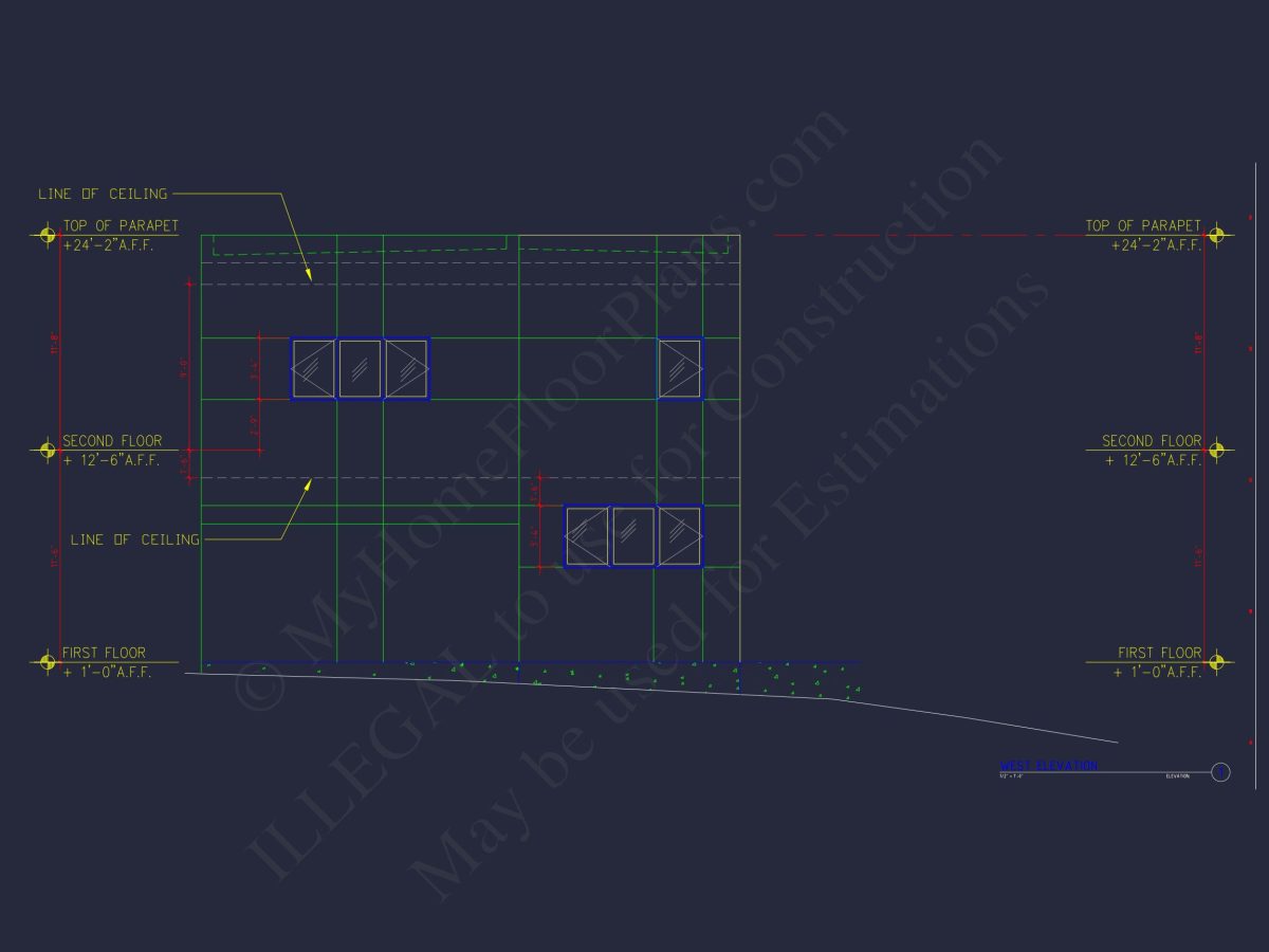 Contemporary house Floor Plan with Open Layout & CAD Designs
