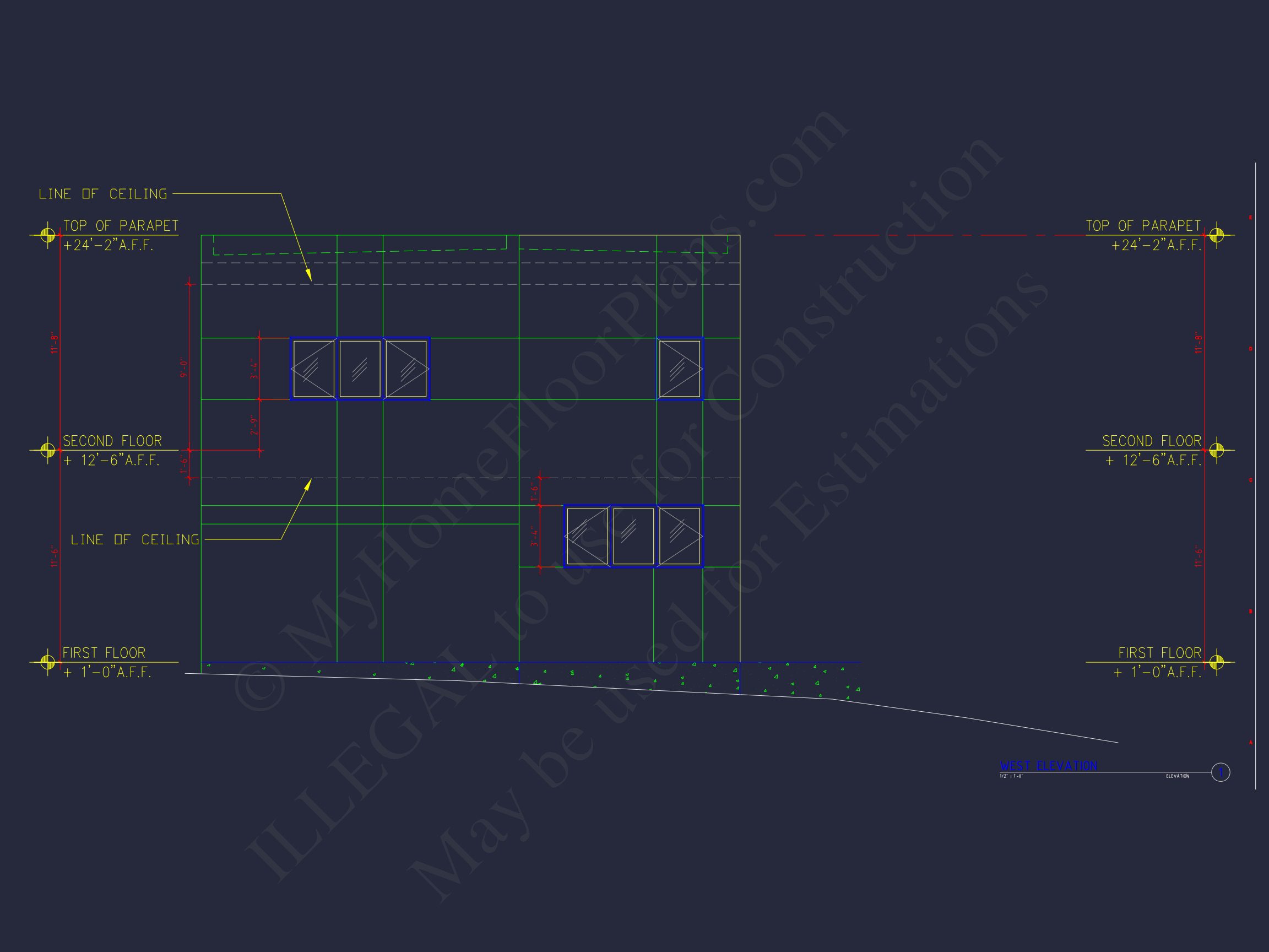 Contemporary house Floor Plan with Open Layout & CAD Designs