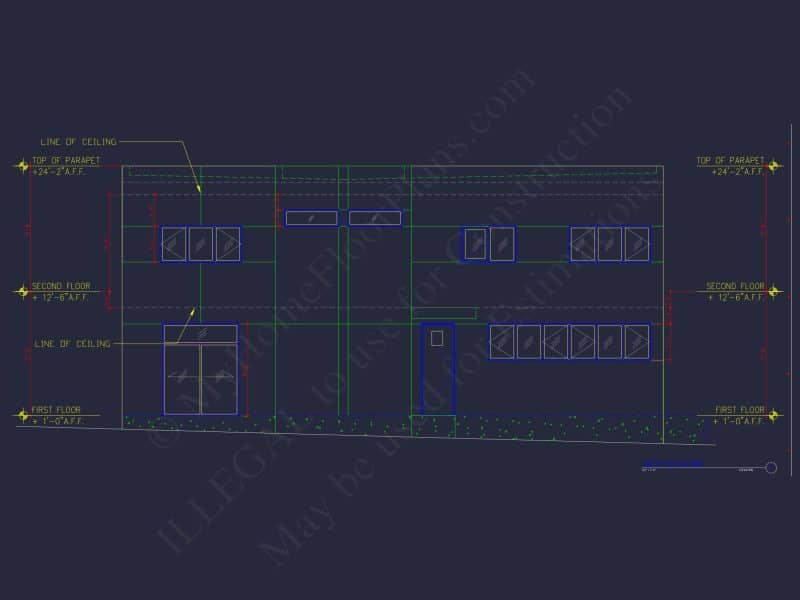 Contemporary house Floor Plan with Open Layout & CAD Designs