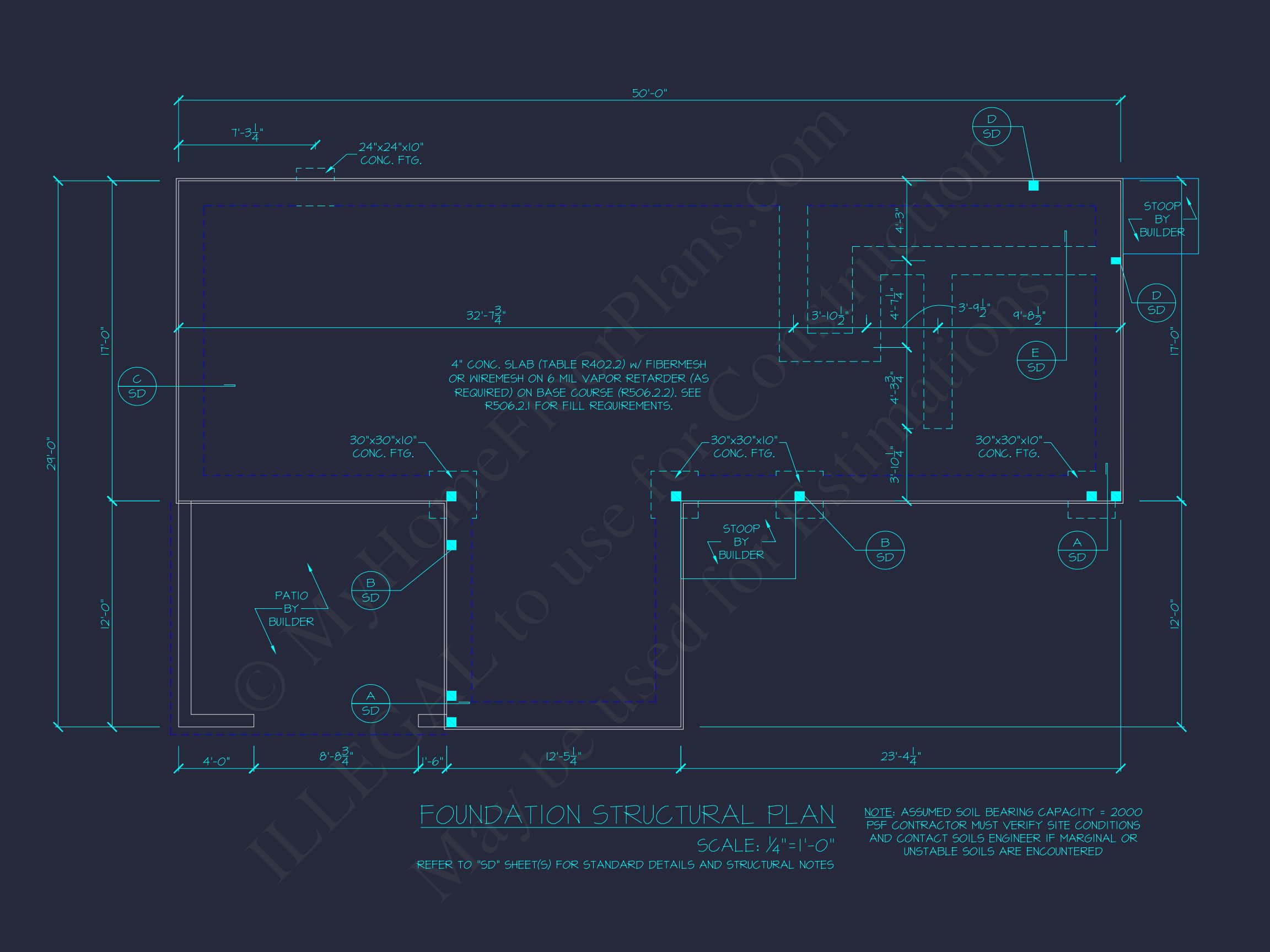 Contemporary house Floor Plan with Open Layout & CAD Designs