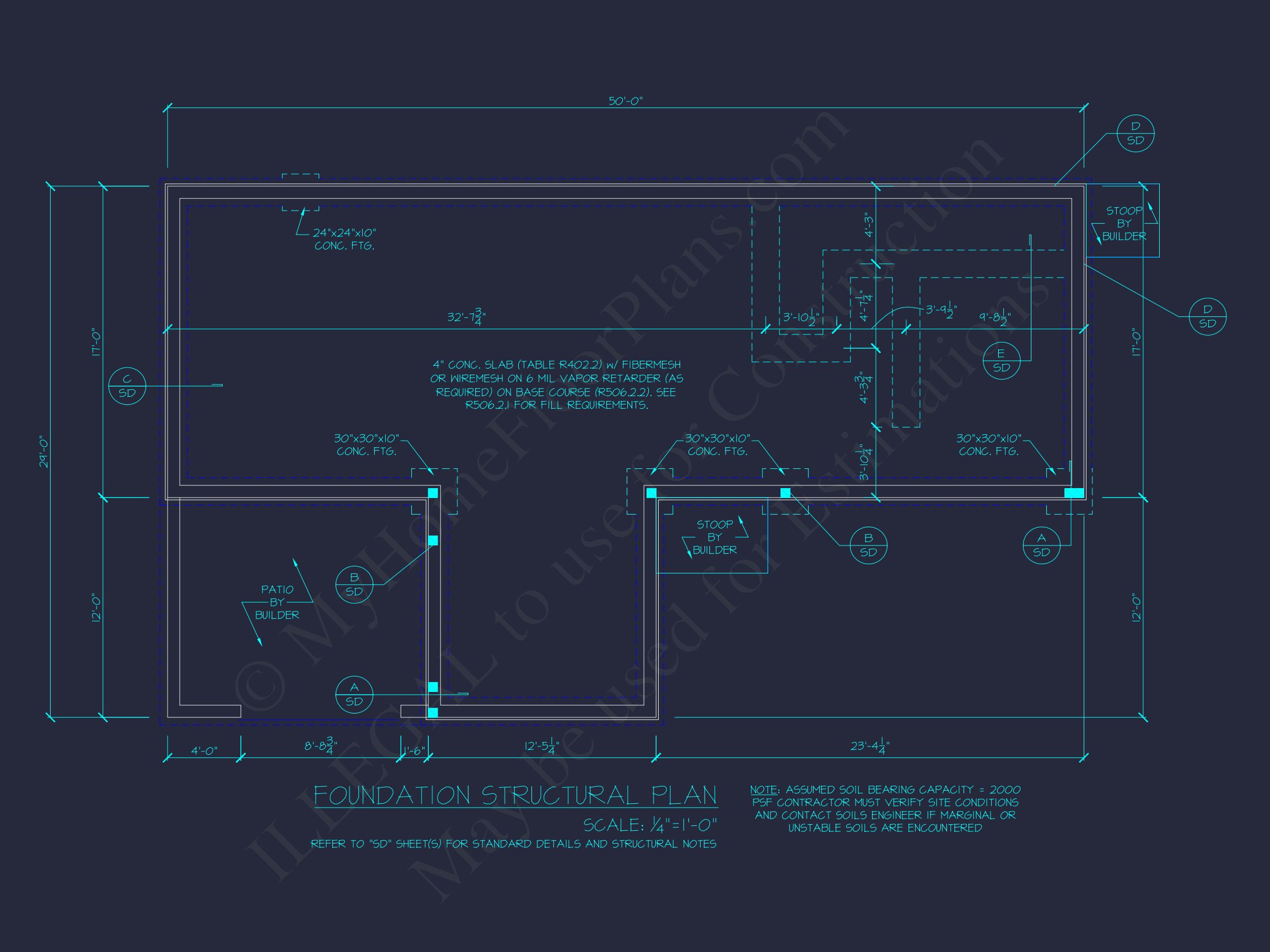 Contemporary house Floor Plan with Open Layout & CAD Designs