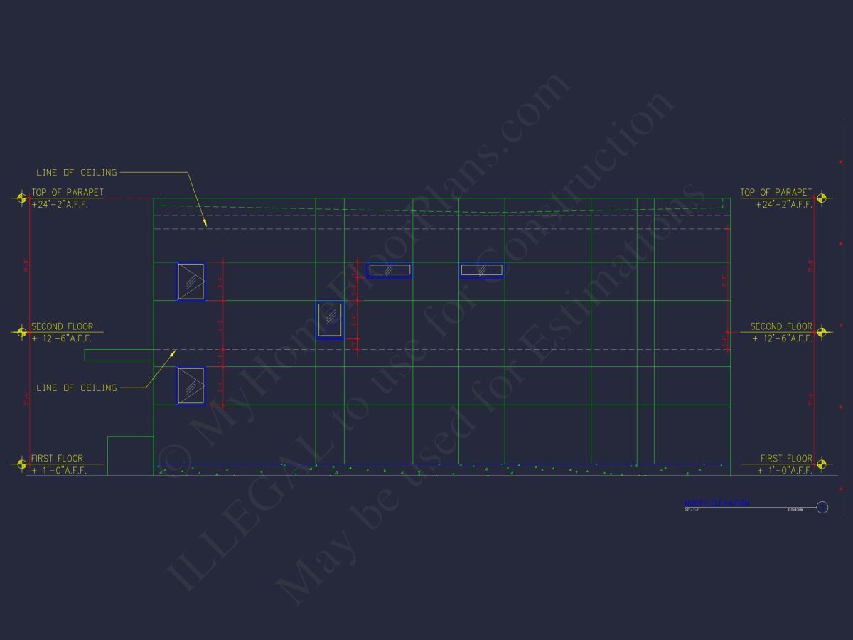 Contemporary house Floor Plan with Open Layout & CAD Designs