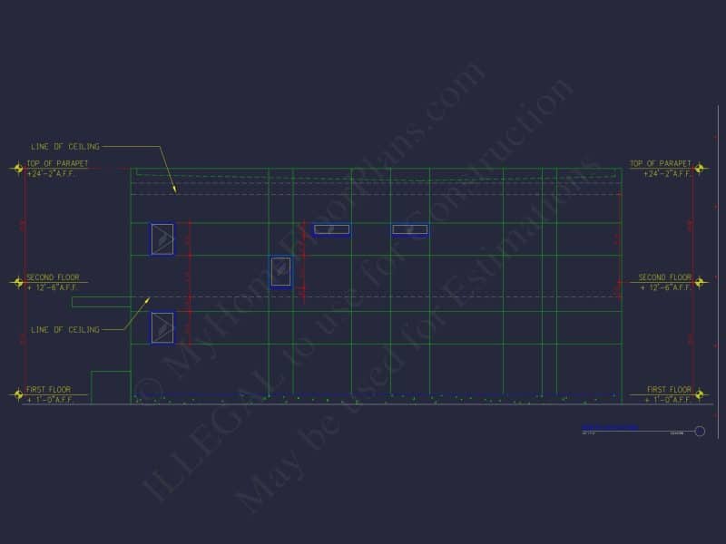 Contemporary house Floor Plan with Open Layout & CAD Designs