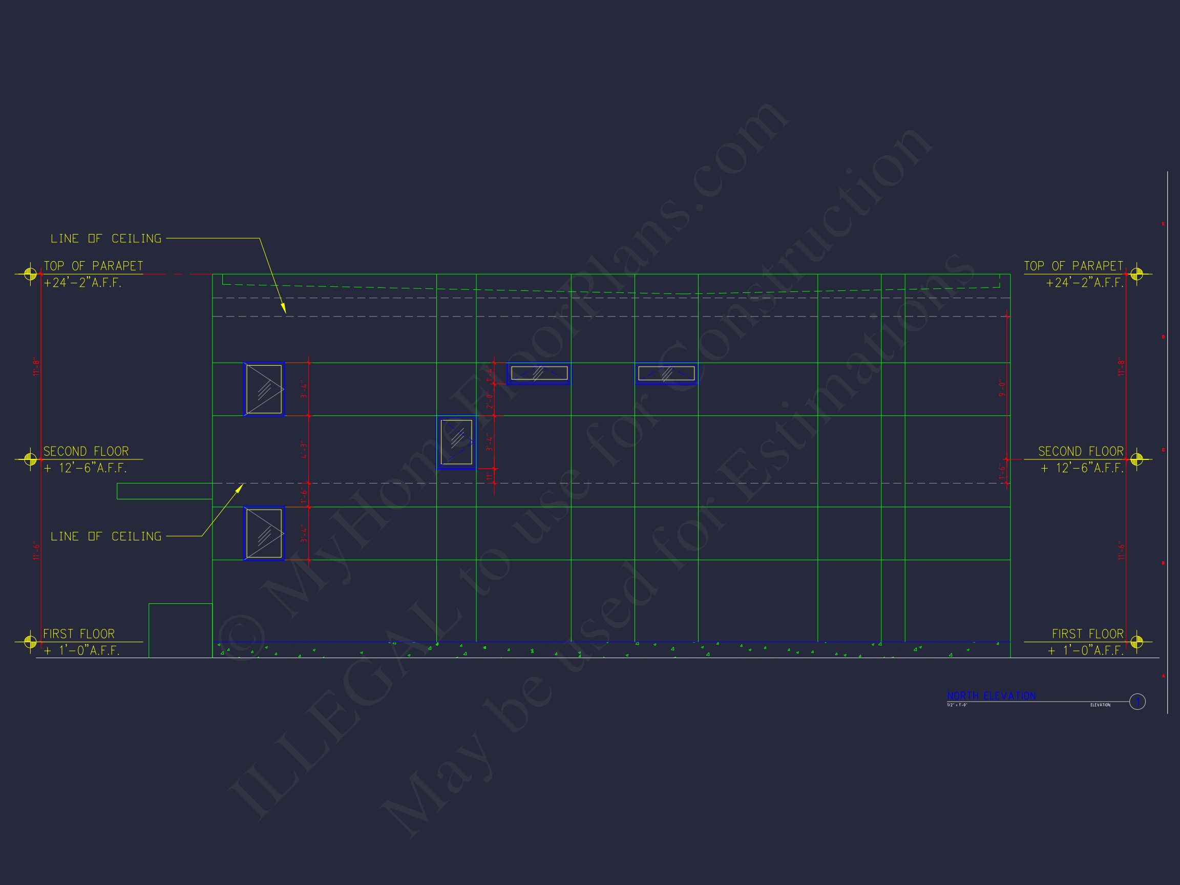 Contemporary house Floor Plan with Open Layout & CAD Designs